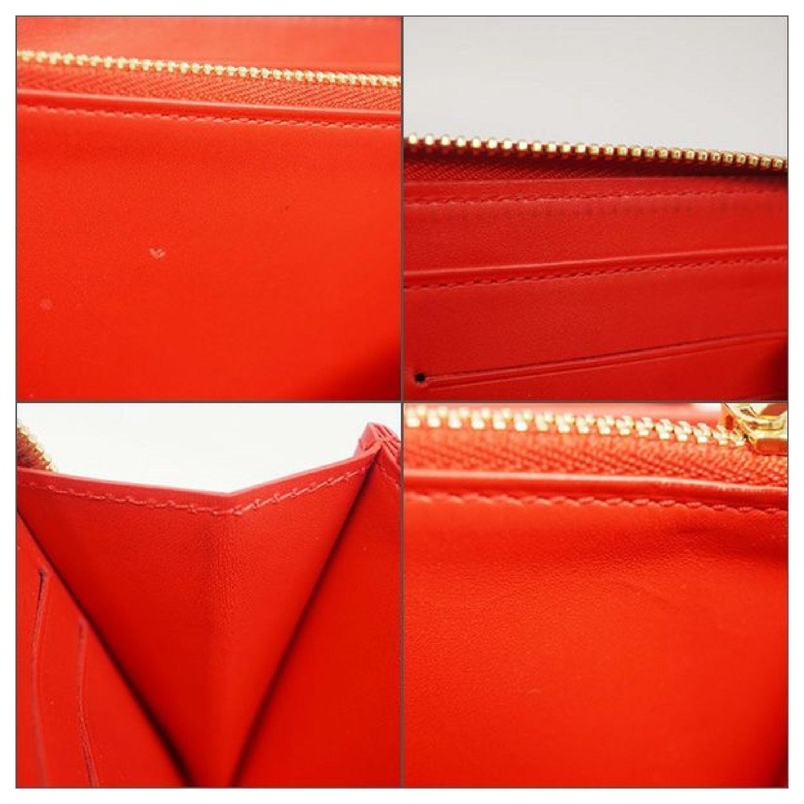 Louis Vuitton dot infinity Zippy Wallet Womens long wallet M91572 ROUGE  Patent leather ref.240134 - Joli Closet
