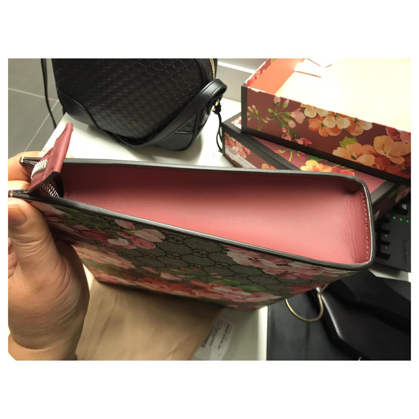 Gucci GG Blooms Large Cosmetic Case
