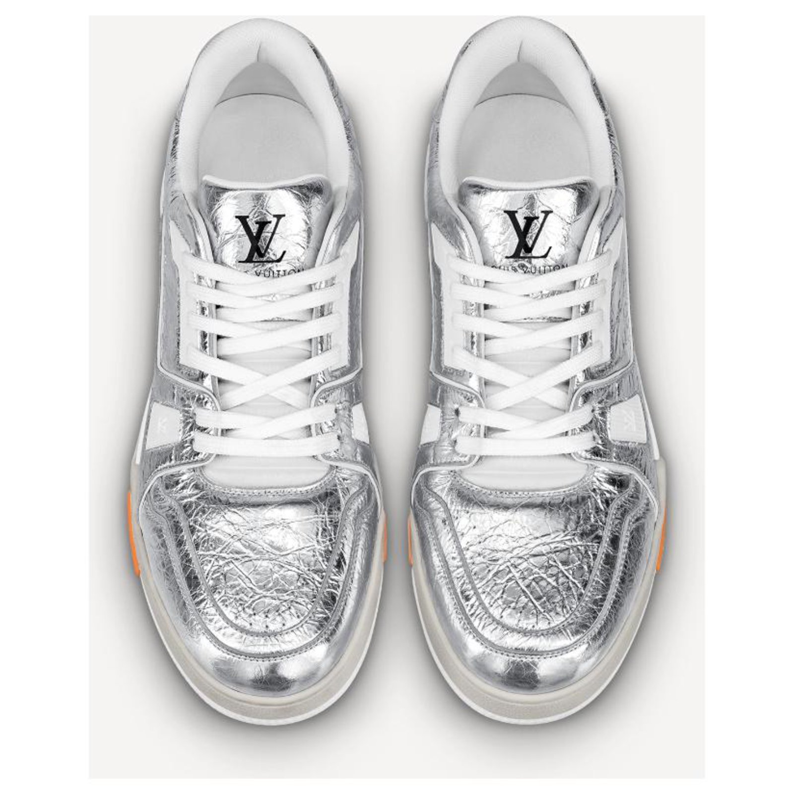 Louis Vuitton Silver Trainers - 8 For Sale on 1stDibs  louis vuitton shoes  silver, louis vuitton silver shoes, louis vuitton silver sneakers