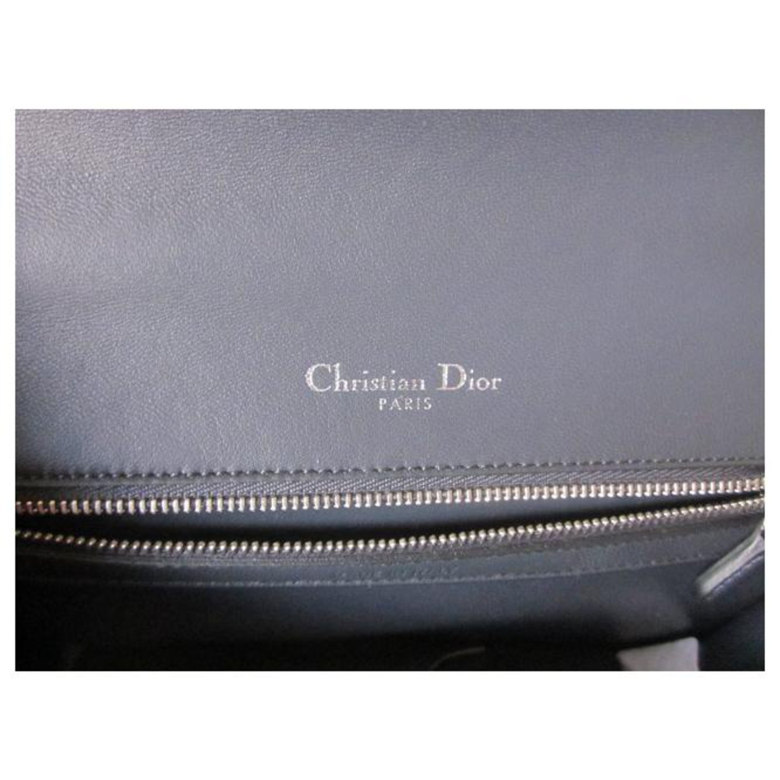 Diorama medium limited Edition Titanium Dark grey Leather ref.240683 ...