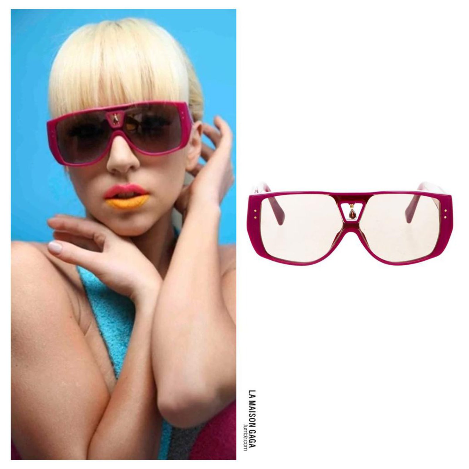Louis Vuitton Red Round Tinted Sunglasses Plastic ref.265109 - Joli Closet