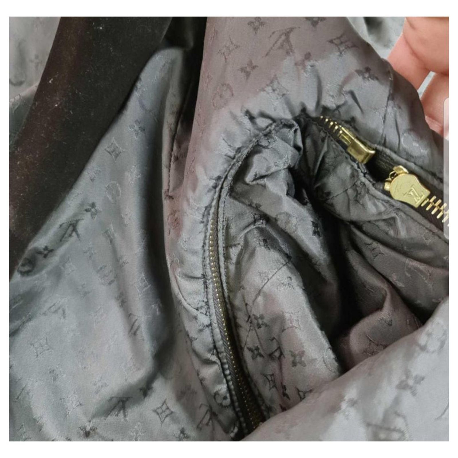 Louis Vuitton Brown Leather Mink Collar Biker Jacket ref.241109
