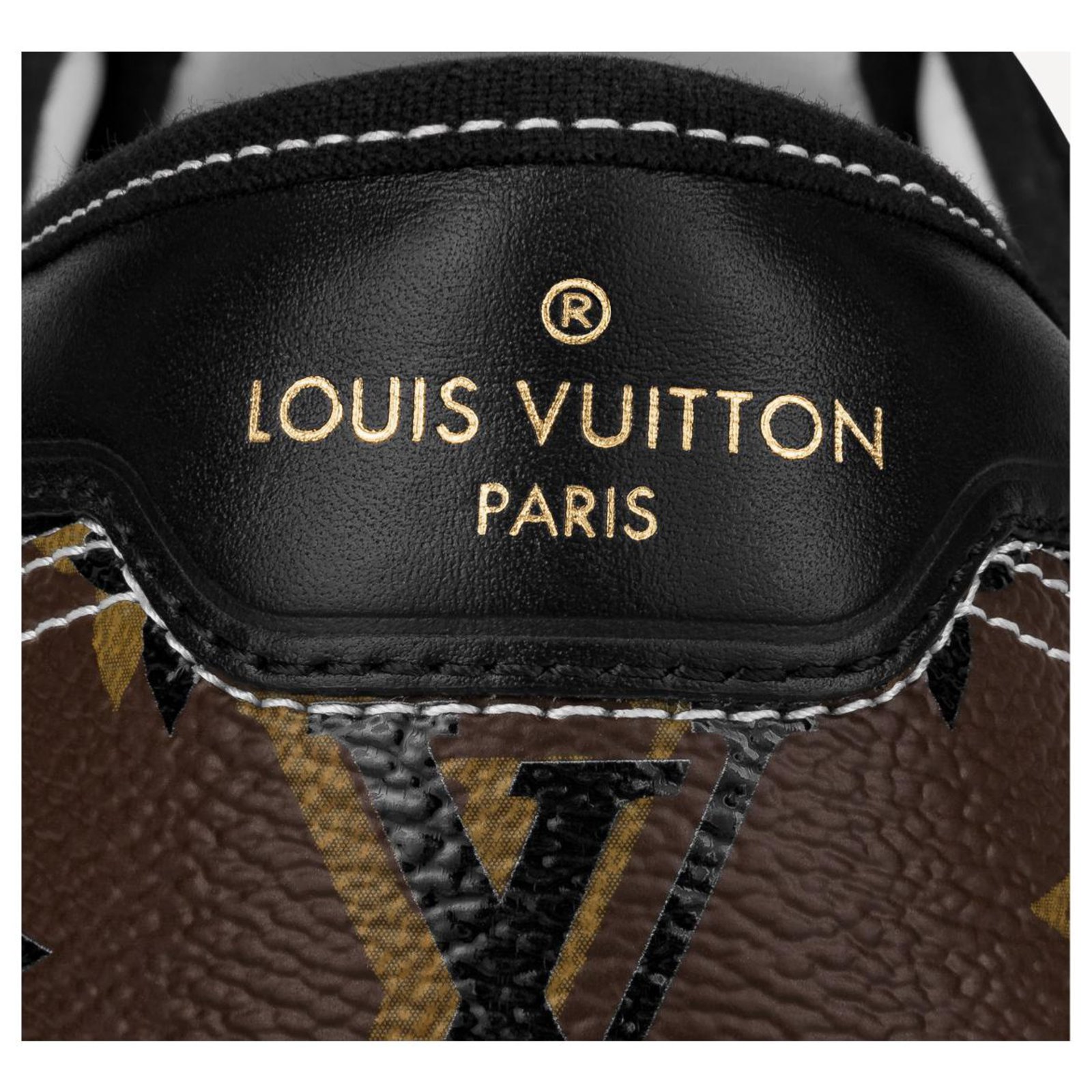 LOUIS VUITTON 1A8ACU LV Derby Harness Line Richelieu Monogram Eclipse shoes