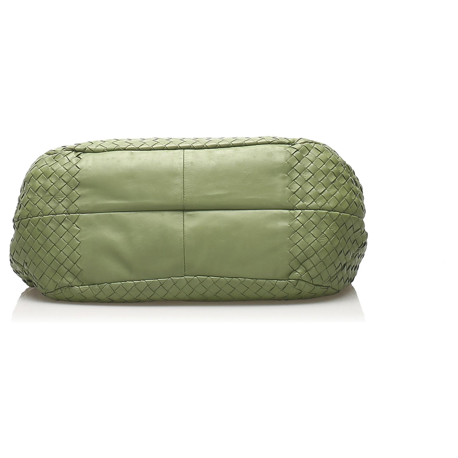 Bottega Veneta Green Intrecciato Nodini Crossbody Bag Leather Pony-style  calfskin ref.258359 - Joli Closet