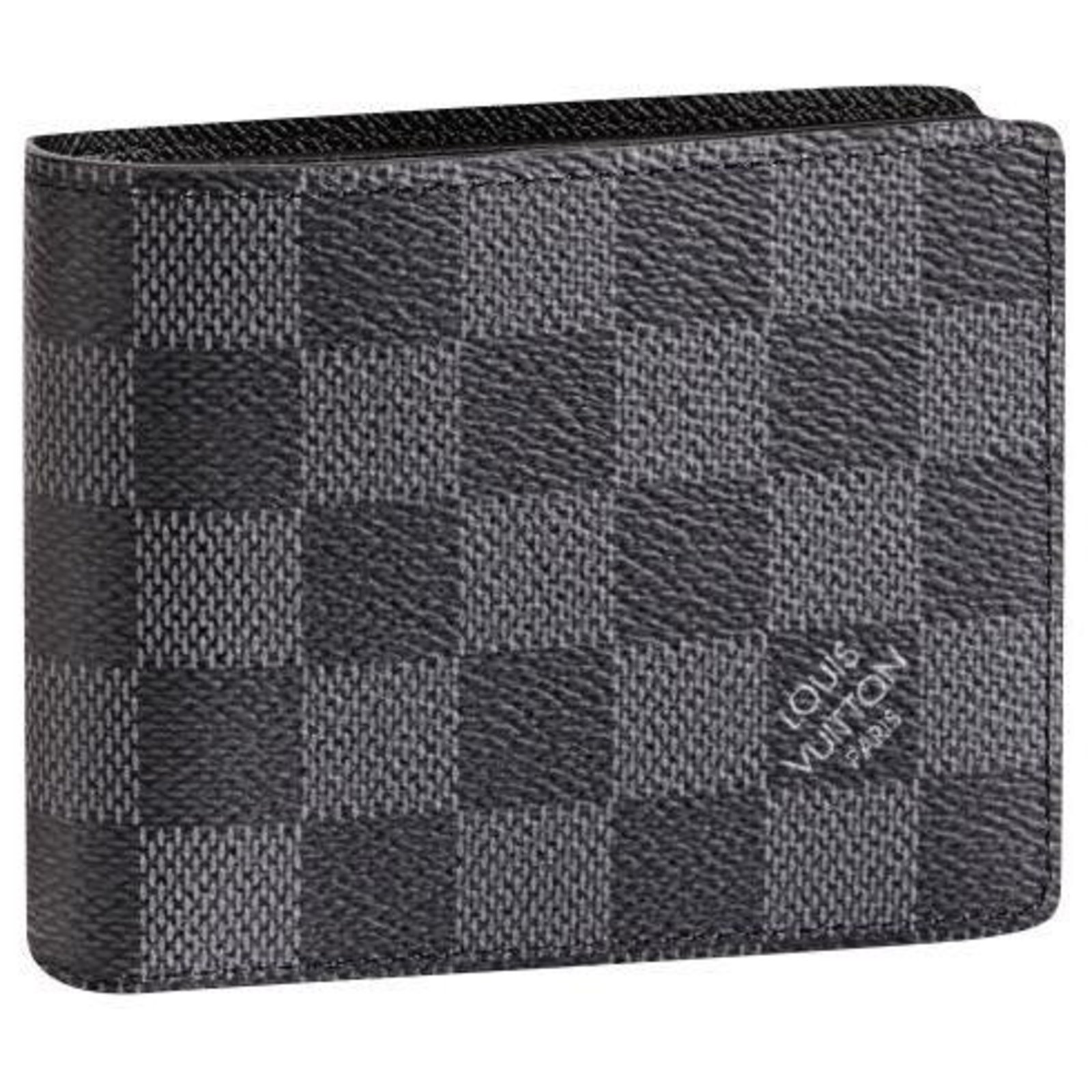 Louis Vuitton LV Slender wallet Grey Leather ref.242499 - Joli Closet