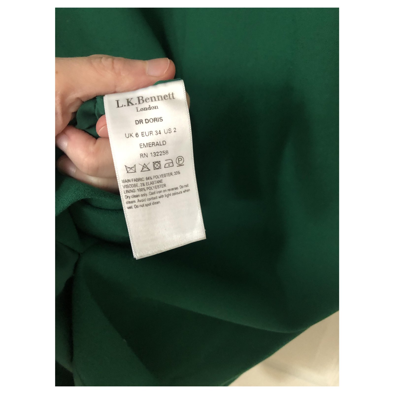 Lk bennett doris green dress best sale