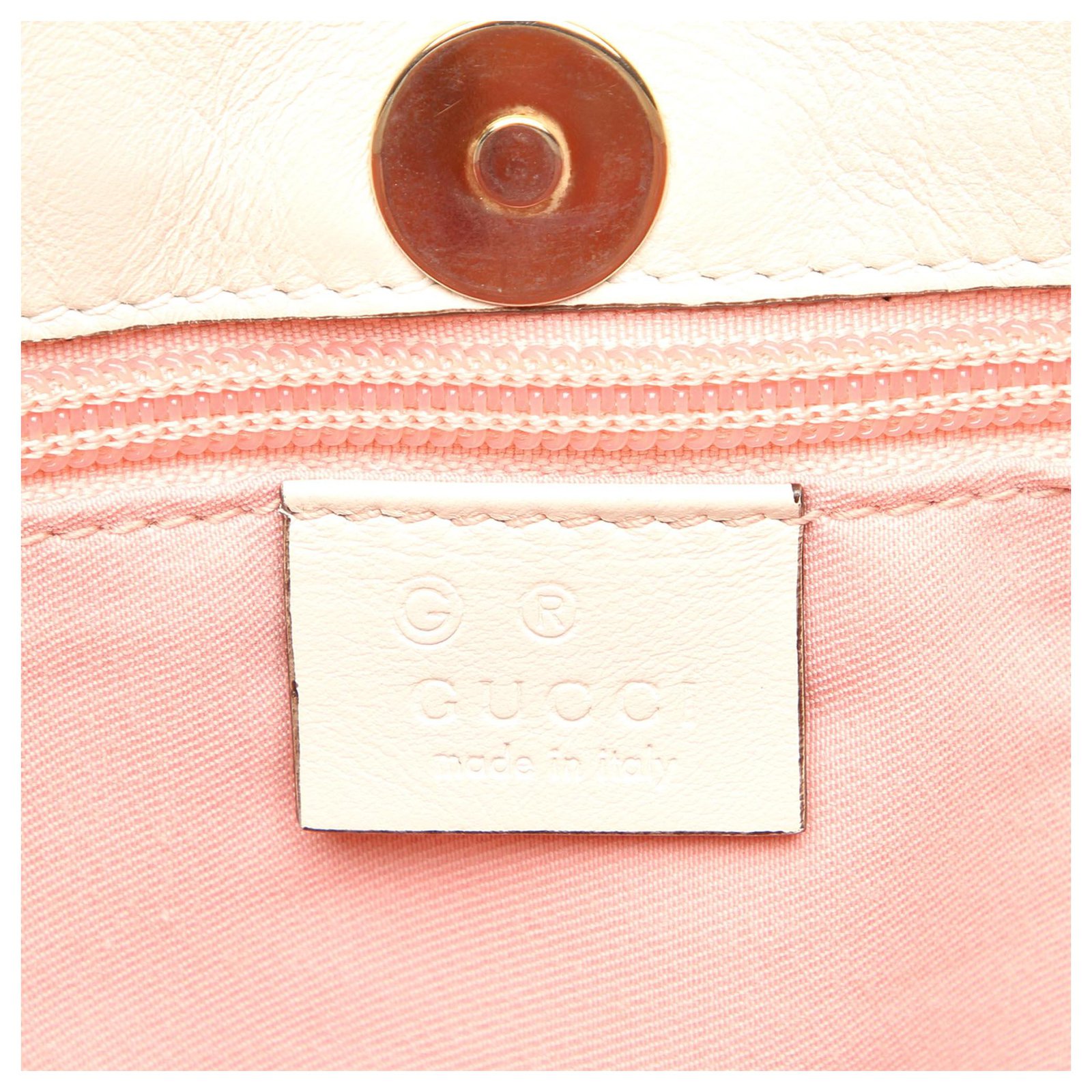 Gucci Pink GG Canvas Boat Leather Cloth Pony-style calfskin Cloth  ref.906281 - Joli Closet