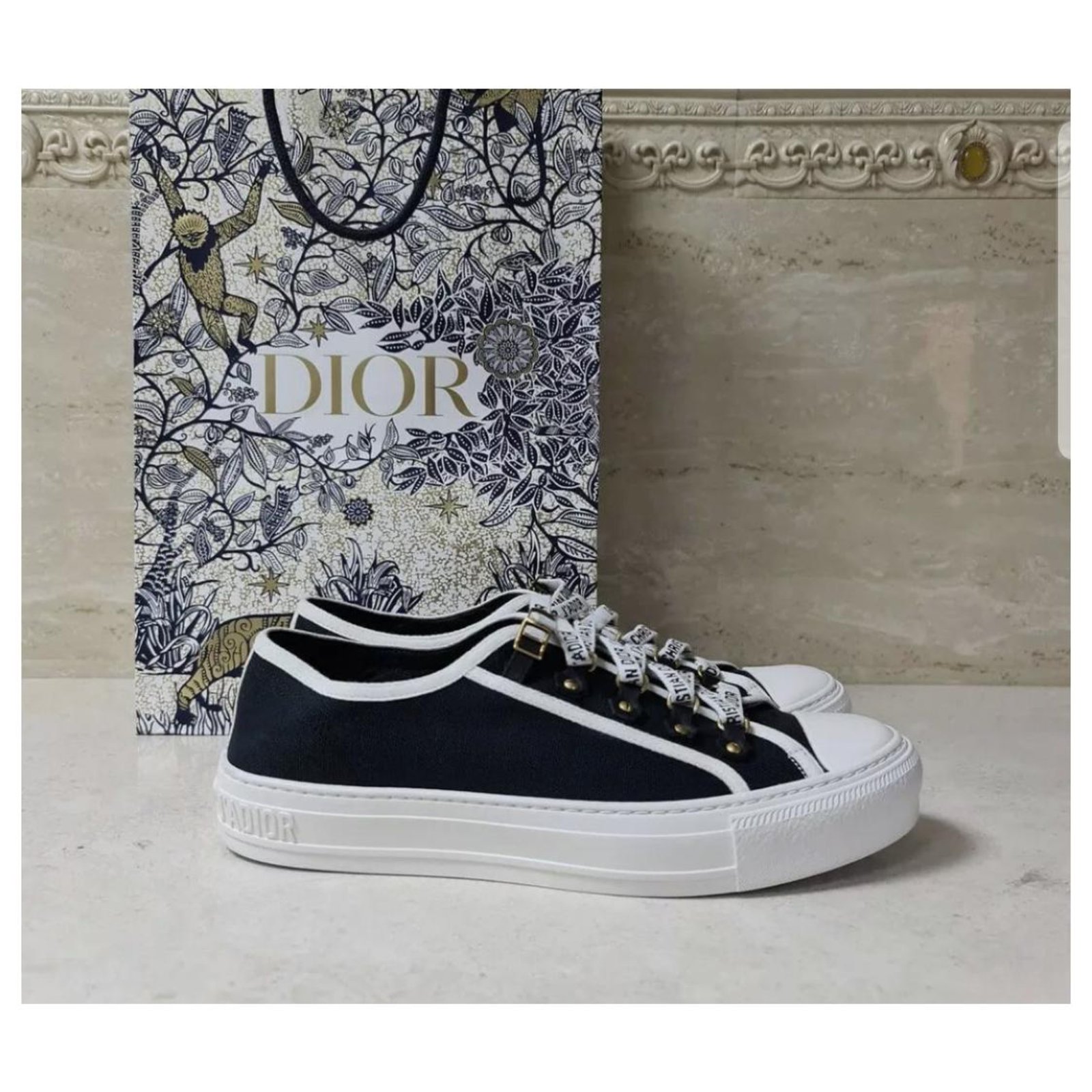 Christian Dior Mens Sneakers, White, EU40