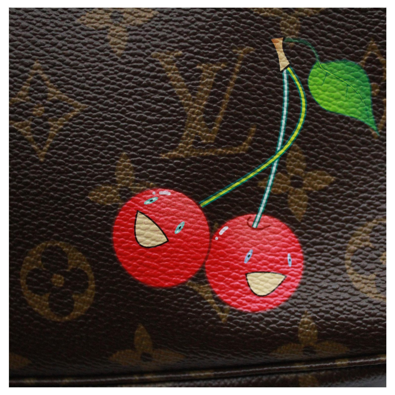 Louis Vuitton 2005 Murakami cherry pochette accessoire Multiple colors  Cloth ref.243588 - Joli Closet