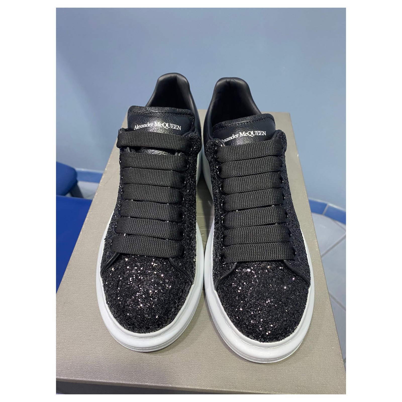 Alexander mcqueen cheap nere glitter