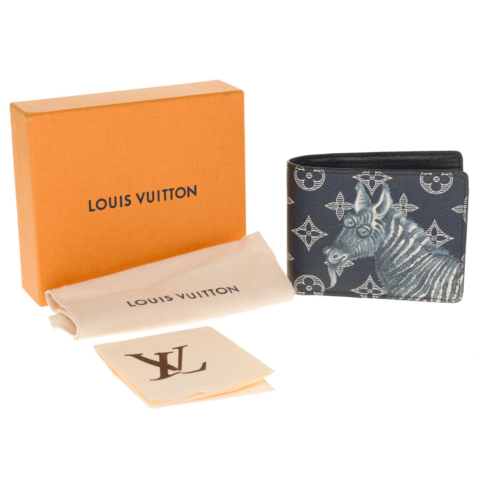 Louis Vuitton White Monogram Savane Canvas Chapman Brothers Multiple Bifold  Wallet Louis Vuitton