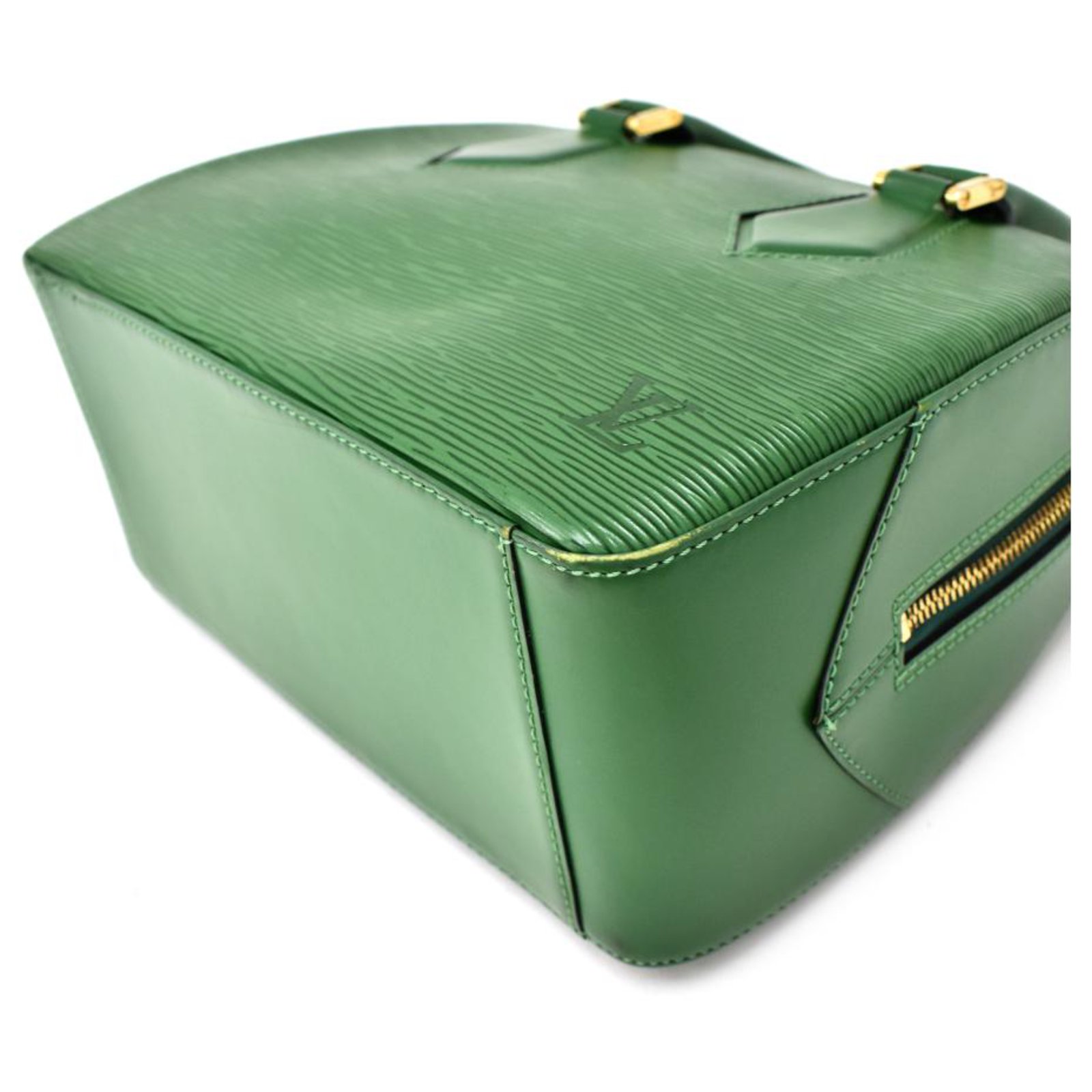 In Japan: Authentic Louis Vuitton Epi Green Leather Sablons Bag