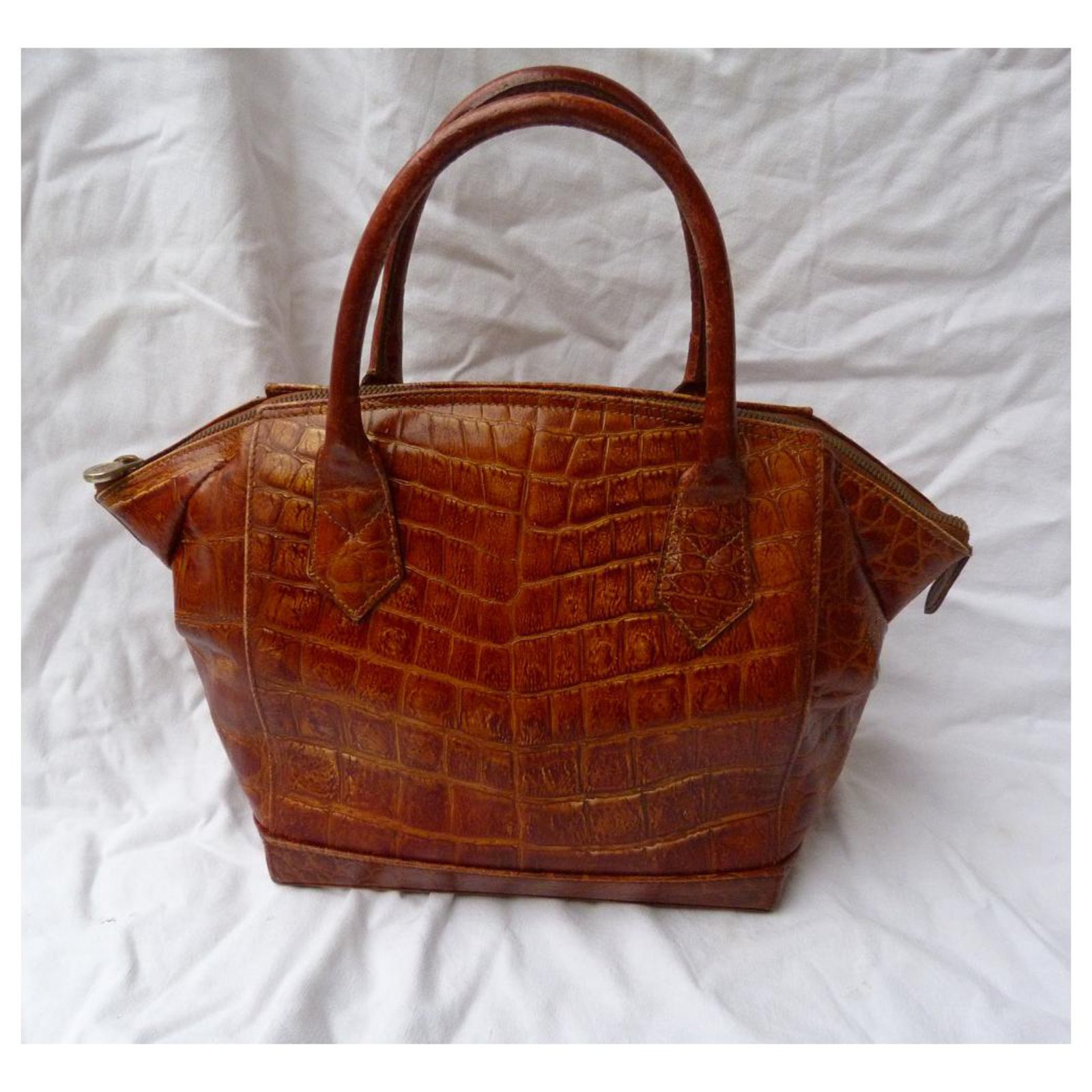 Fendi Vintage 70 Caramel Patent leather ref.243916 - Joli Closet