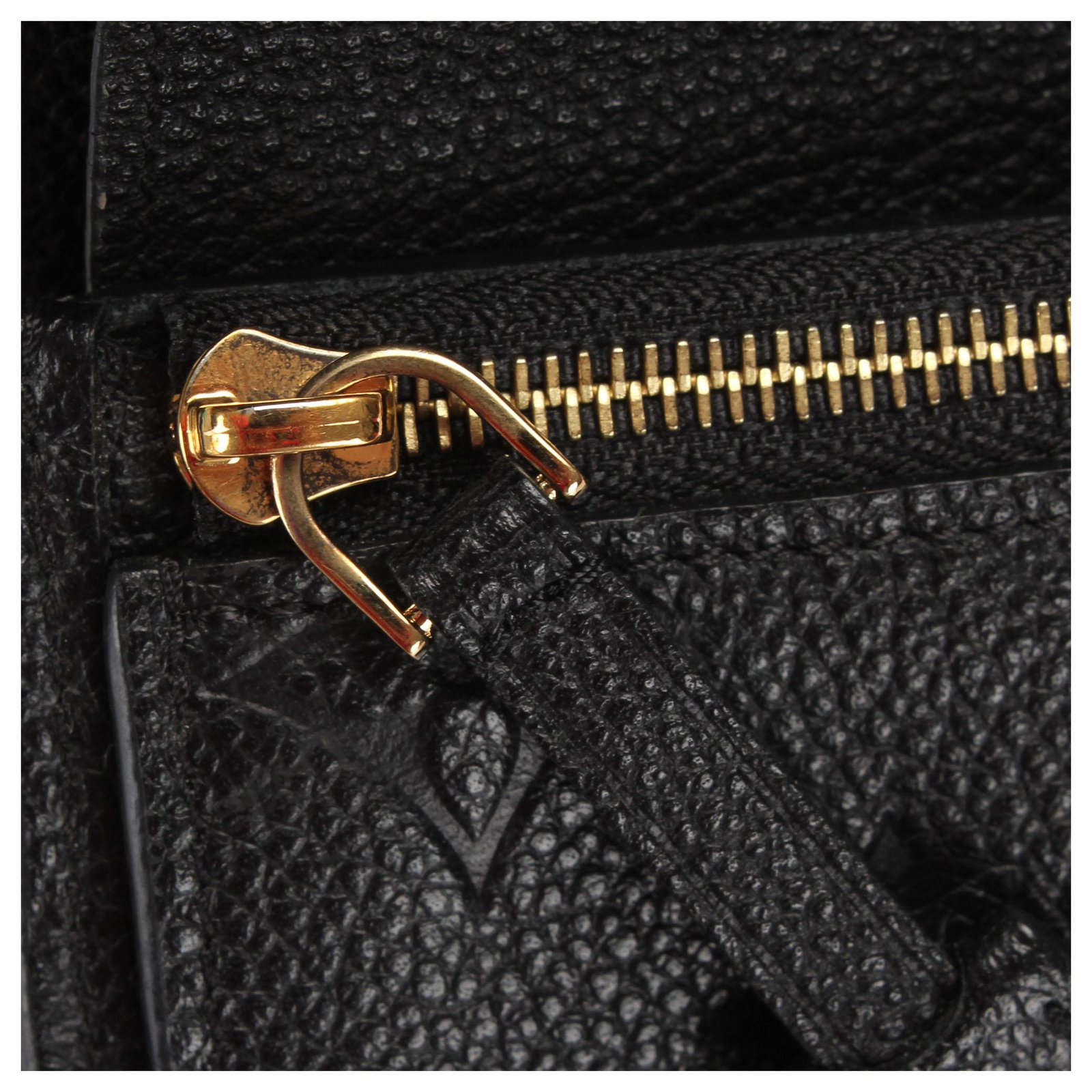 Louis Vuitton Pont Neuf Wallet Monogram Empreinte Leather Long Black  22991059