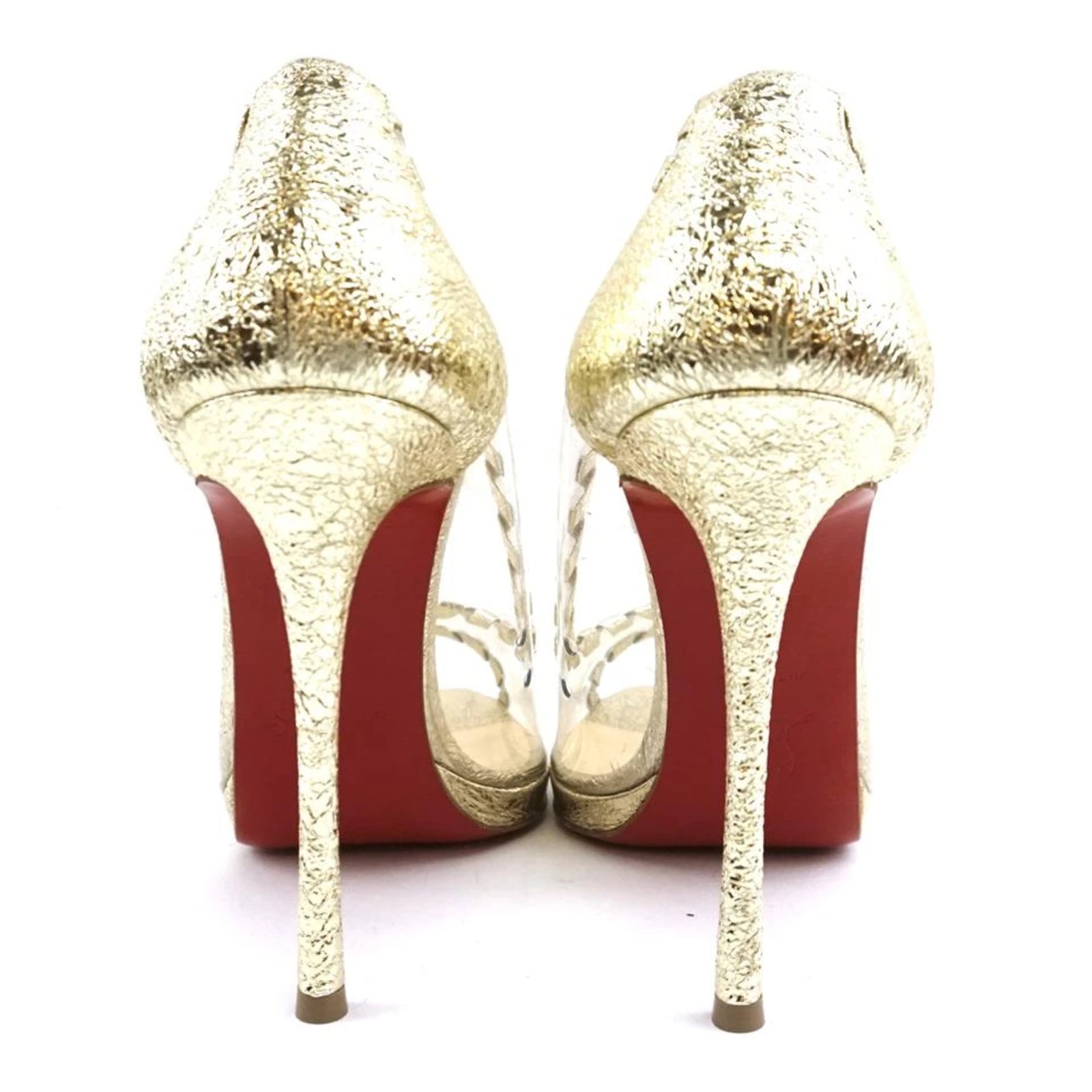 christian louboutin clear pumps