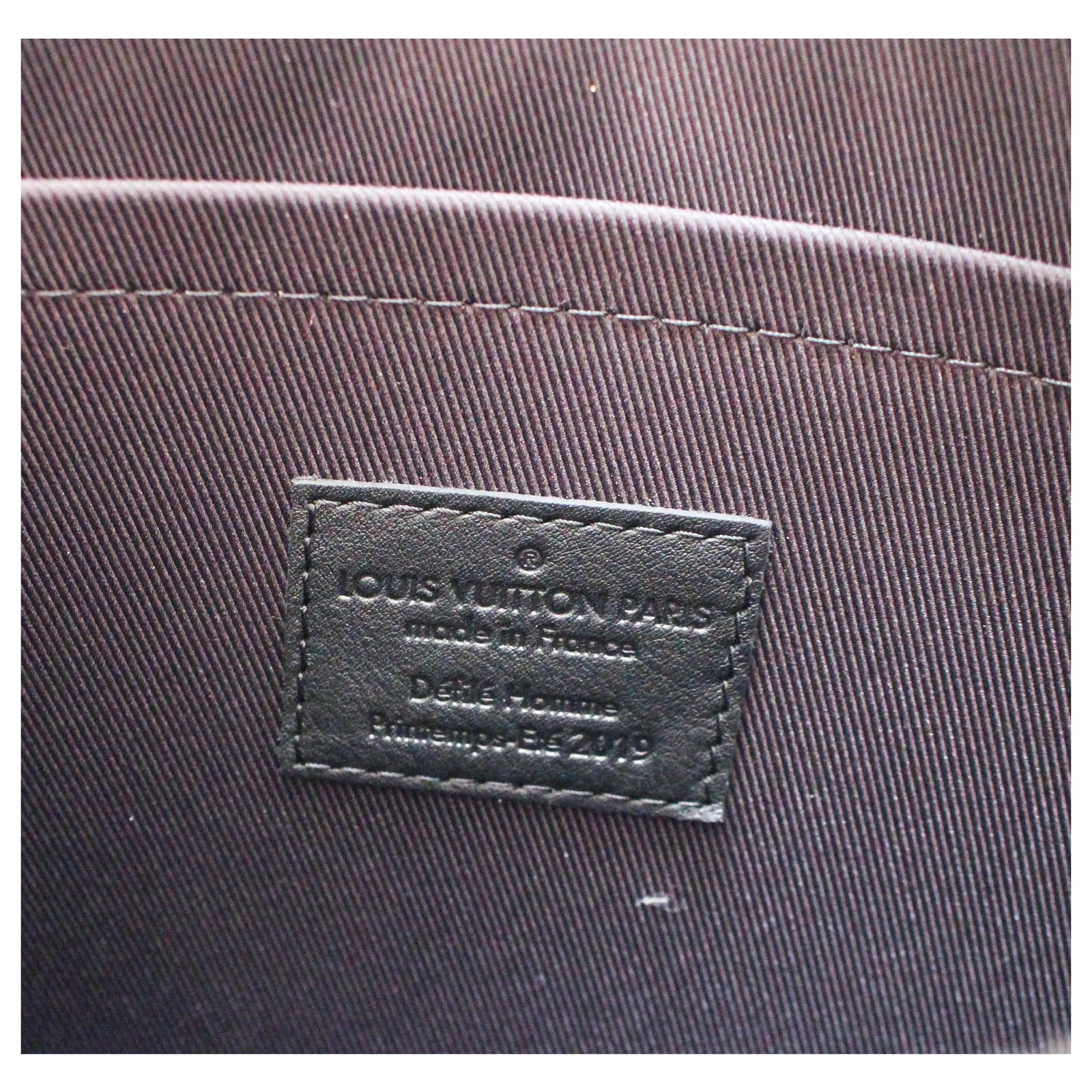 Louis Vuitton SS19 to4 by Virgil Abloh Brown Orange Leather Cloth  ref.244219 - Joli Closet