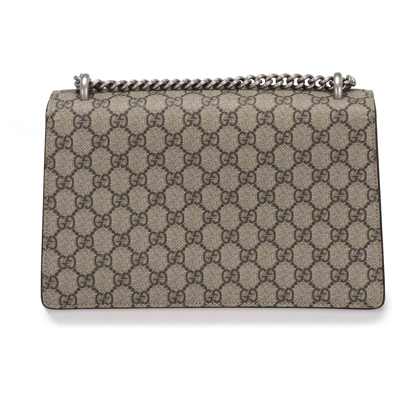 Gucci Beige GG Supreme Dionysus Coin Purse in Brown