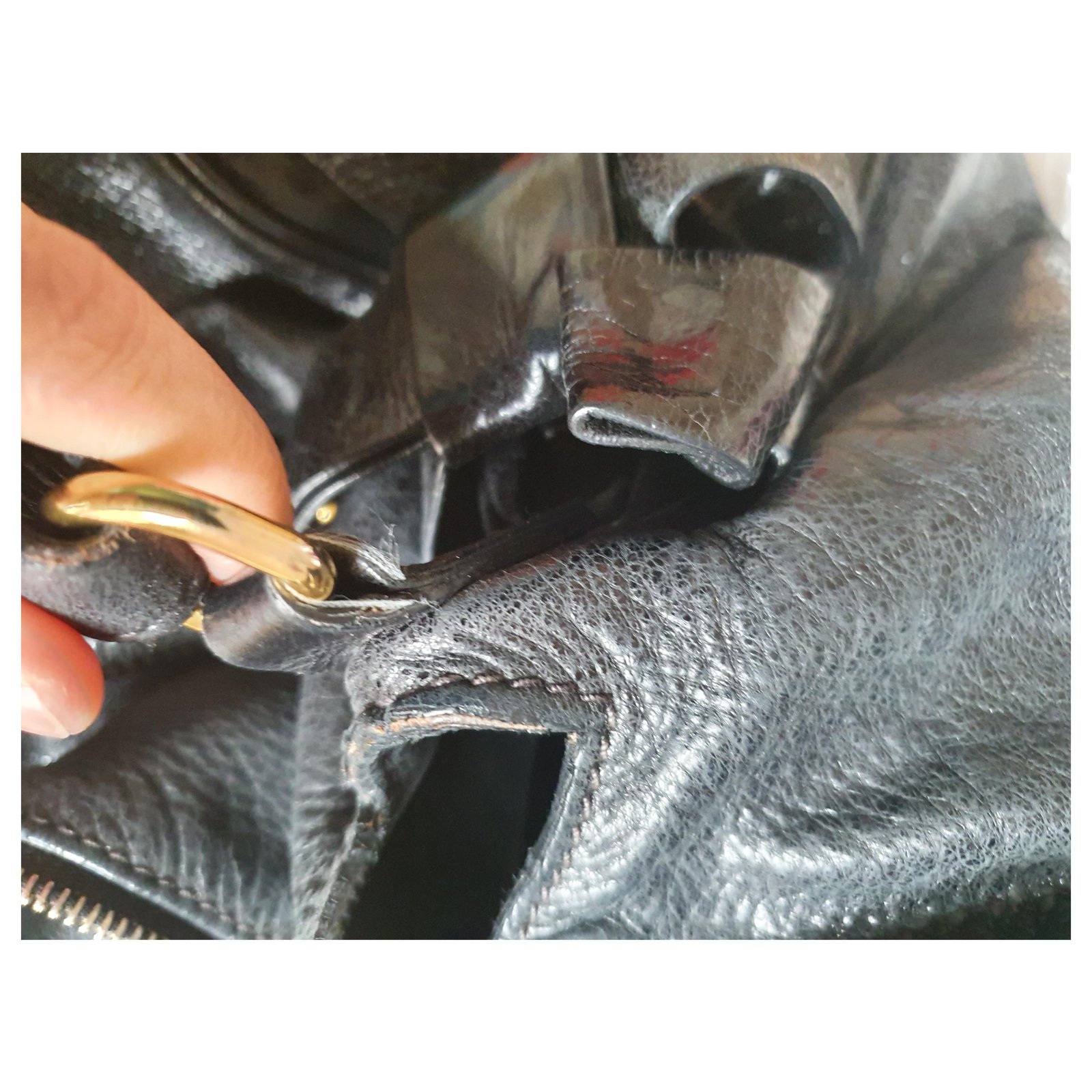 Miu Miu bag black Leather ref.244574 - Joli Closet