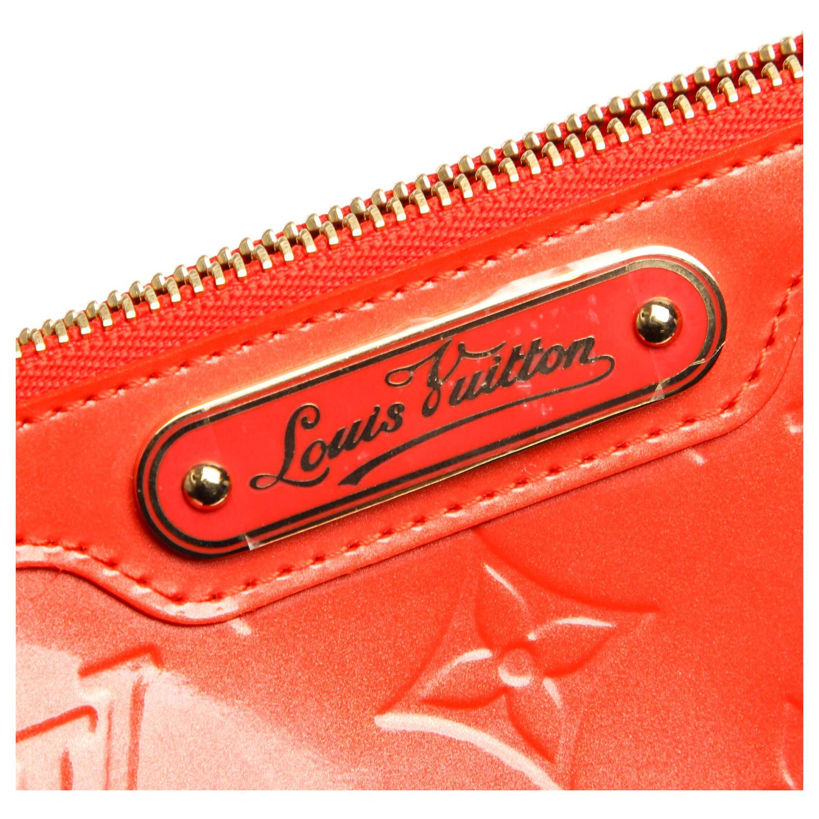 Louis Vuitton Red Vernis Trousse Cosmetic Pouch Leather Patent leather  ref.165796 - Joli Closet