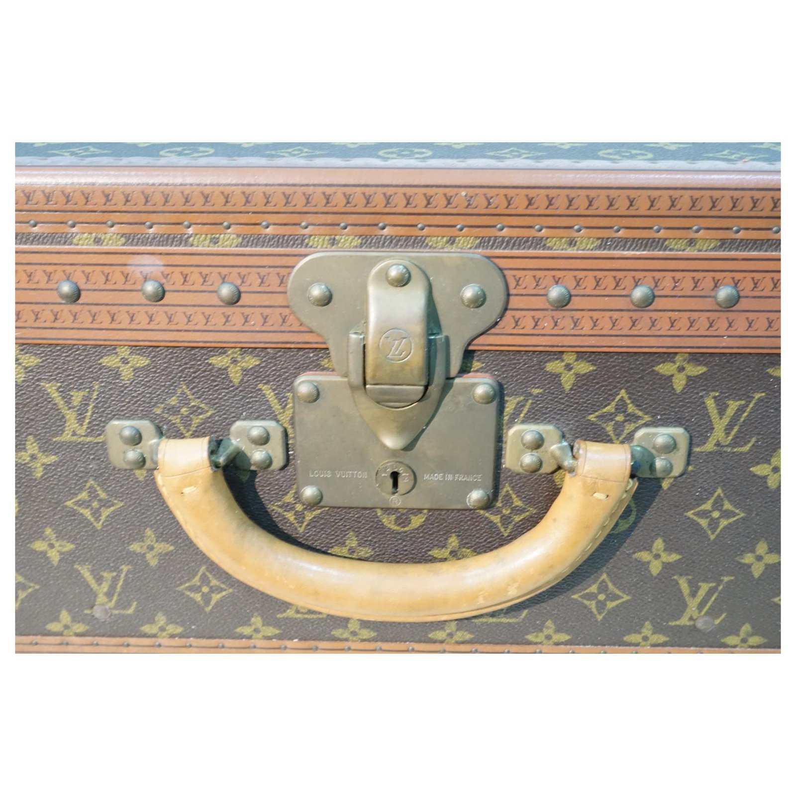 Louis Vuitton Vintage Monogram Canvas Alzer 55 Hardsided Trunk - Yoogi's  Closet