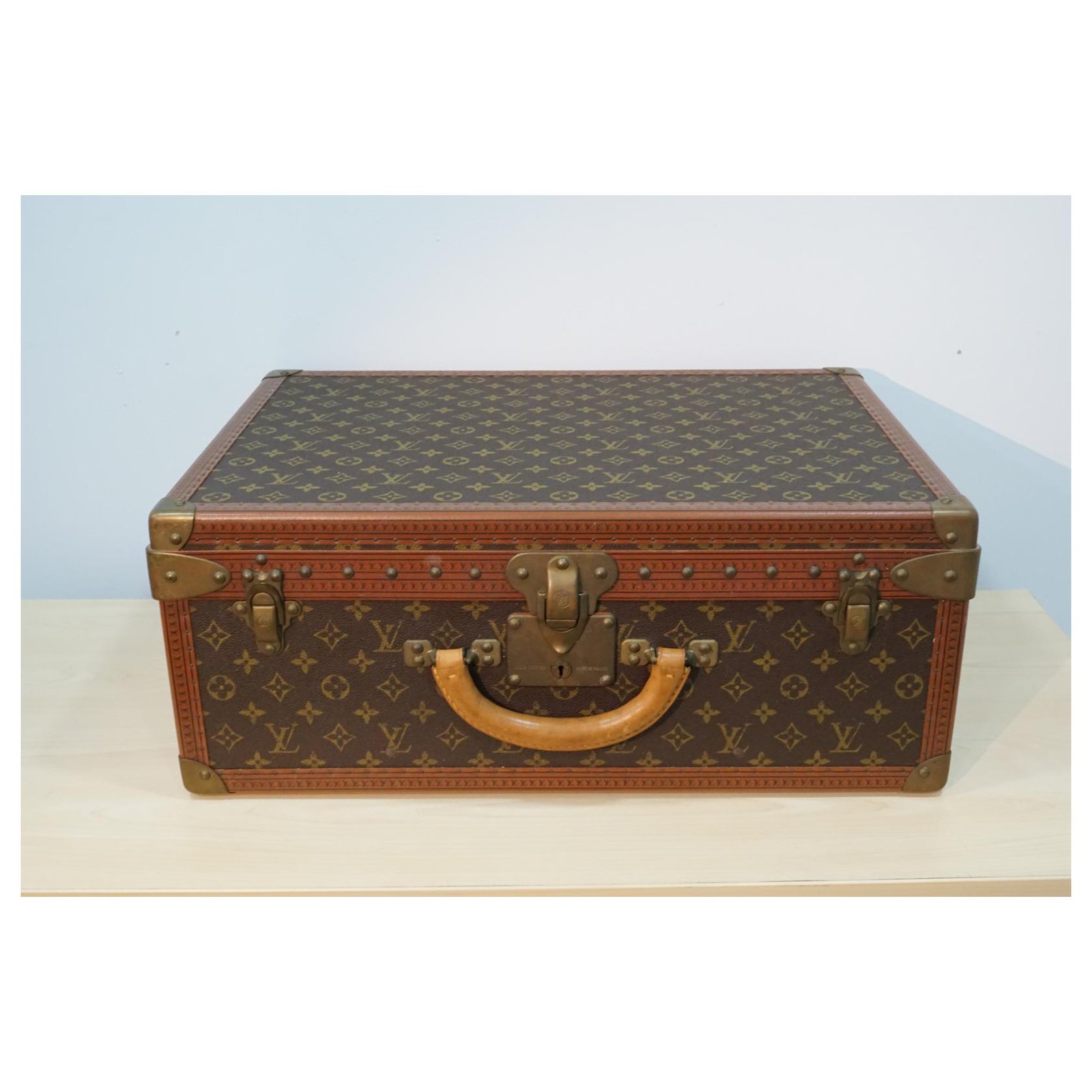 MINT Louis VUITTON Monogram ALZER 55 Hard Case Trunk Suitcase