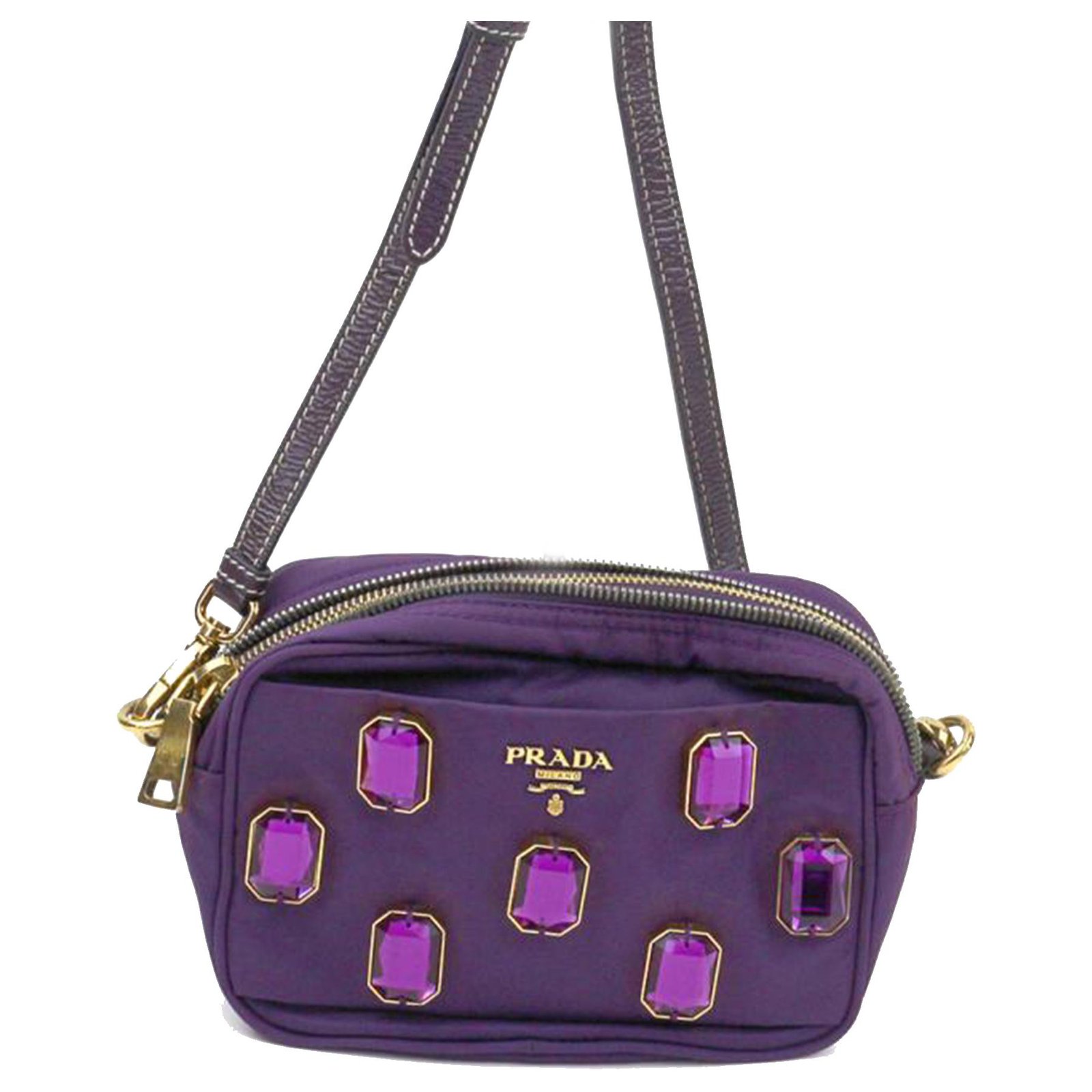 Prada Vintage - Tessuto Pietre Tote Bag - Purple - Leather Handbag - Luxury  High Quality - Avvenice