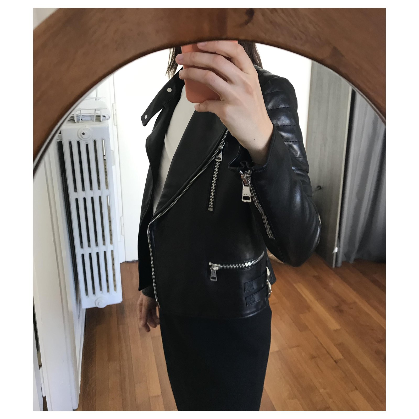 GUCCI Leather biker jacket