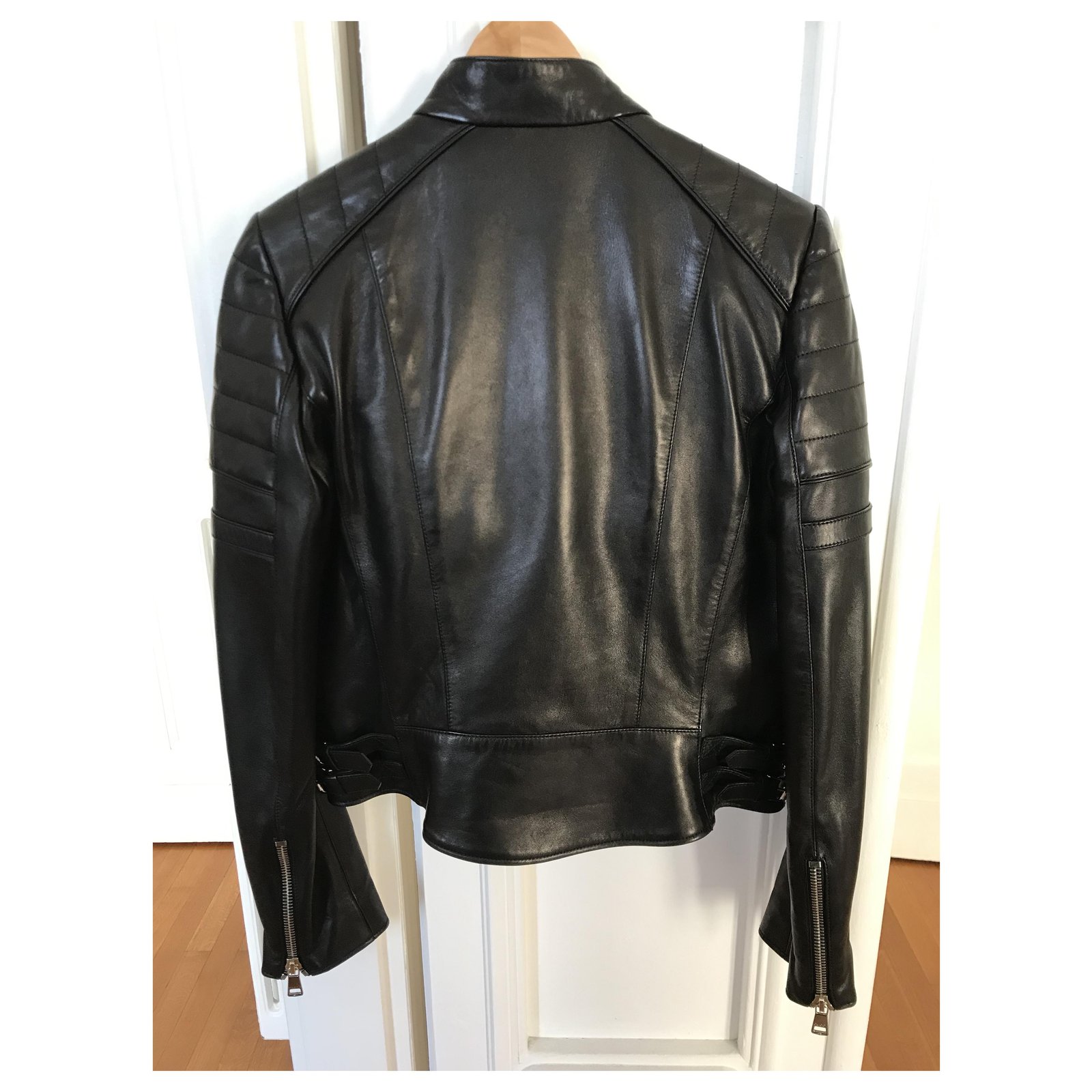 Gucci Leather biker jacket - ShopStyle