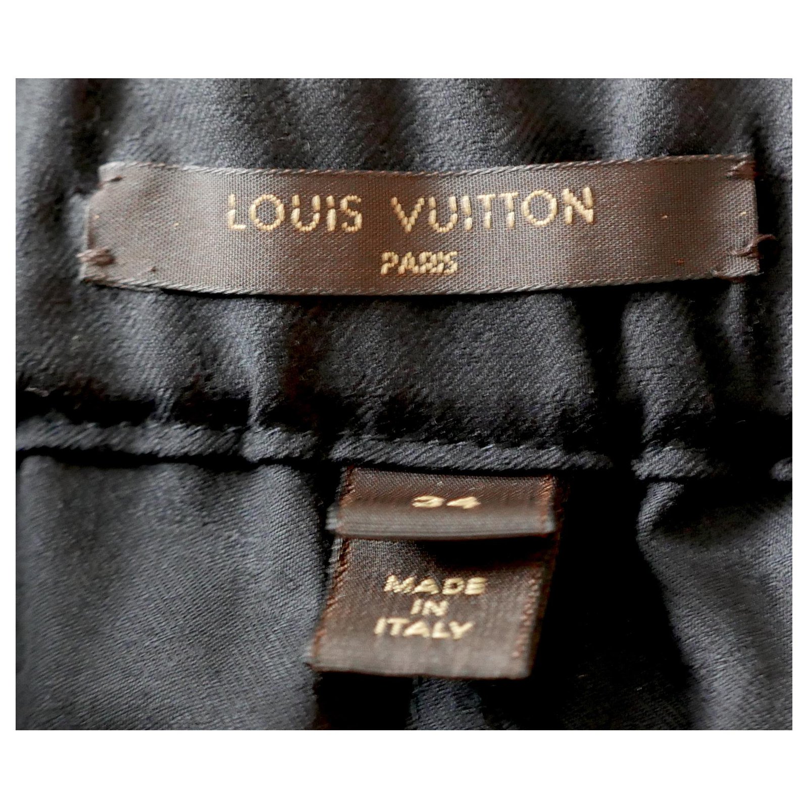 Louis Vuitton Monogram Cargo Pants Black Wool ref.245444 - Joli Closet