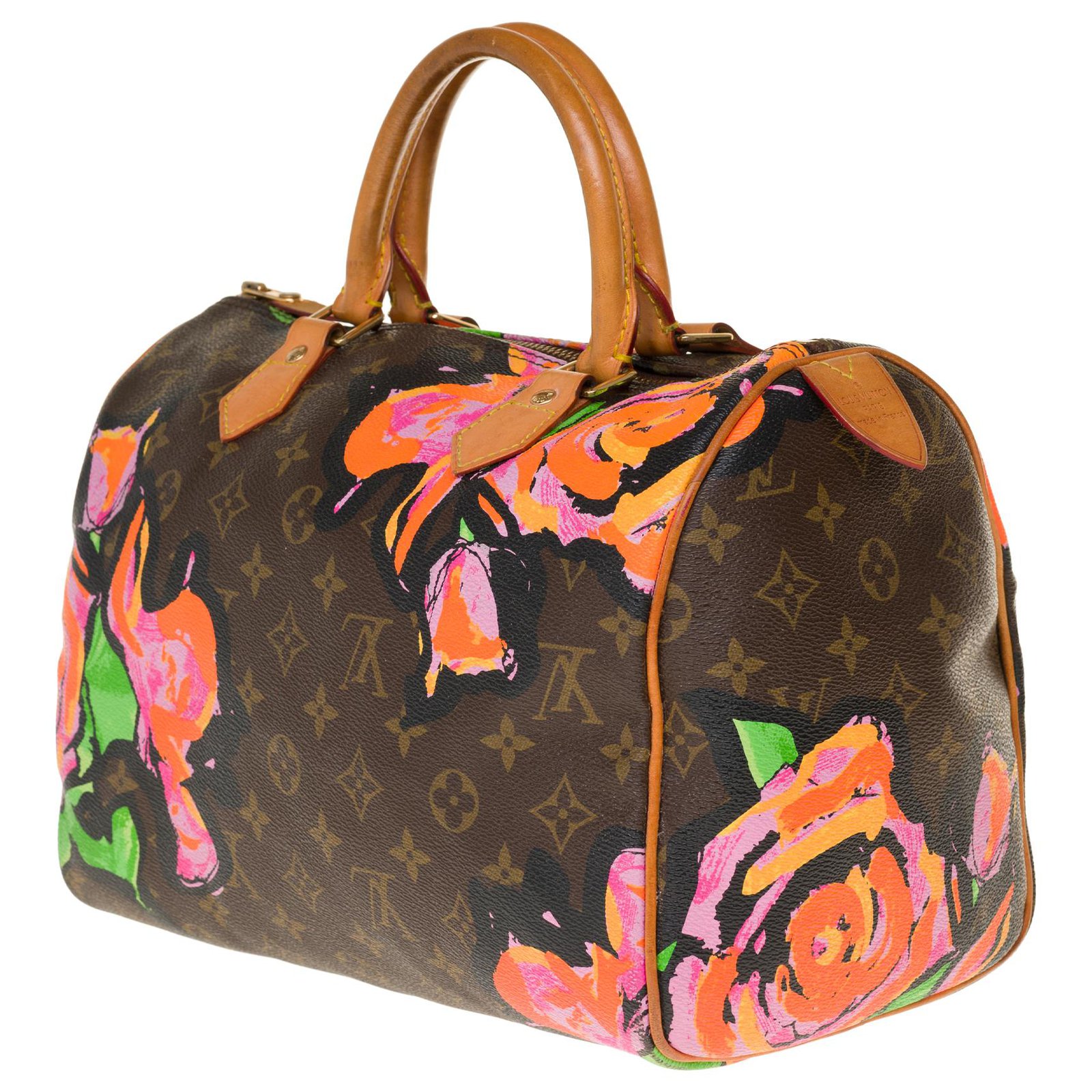 Louis Vuitton Speedy Handbag 30 Limited edition Roses by Stephen