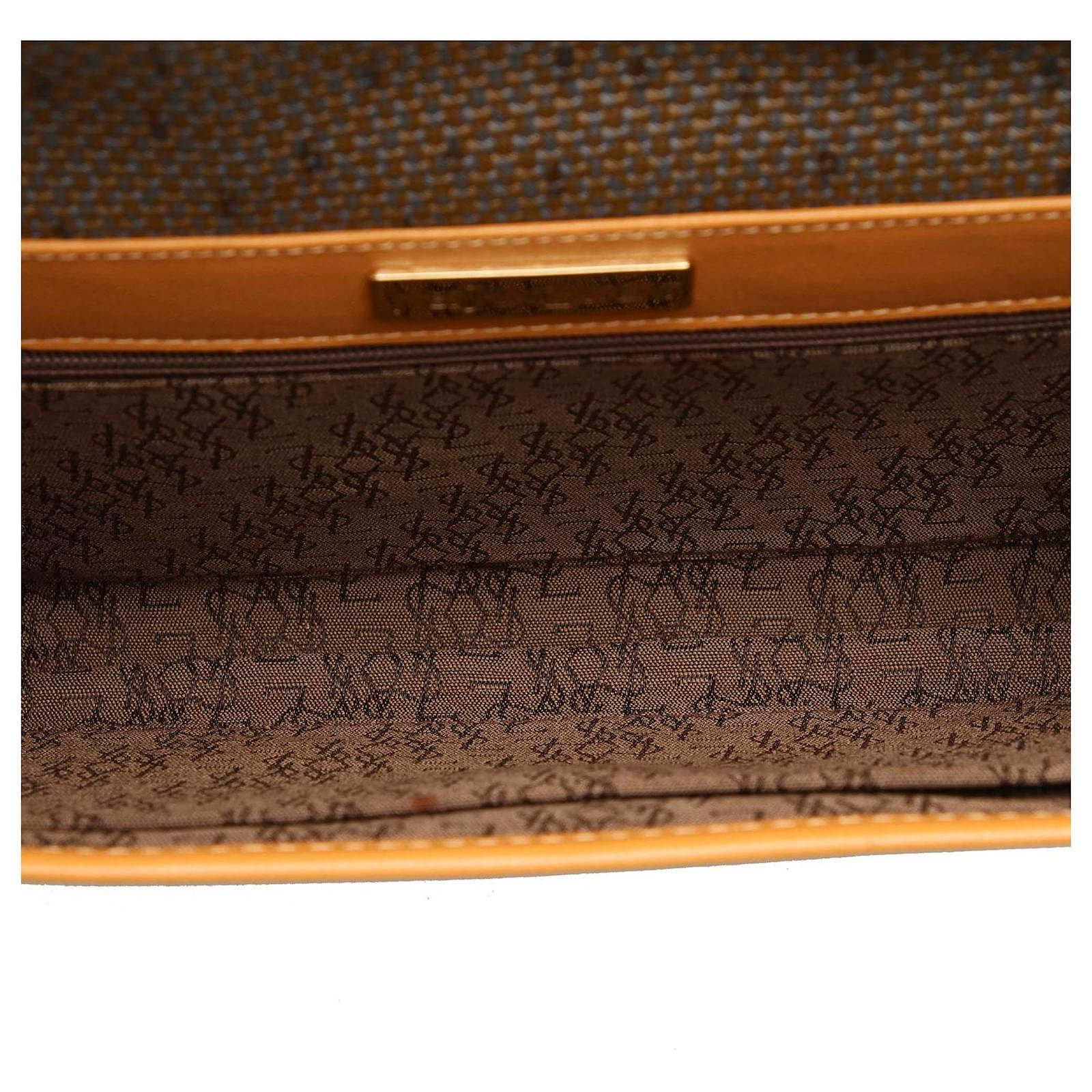 ysl canvas clutch