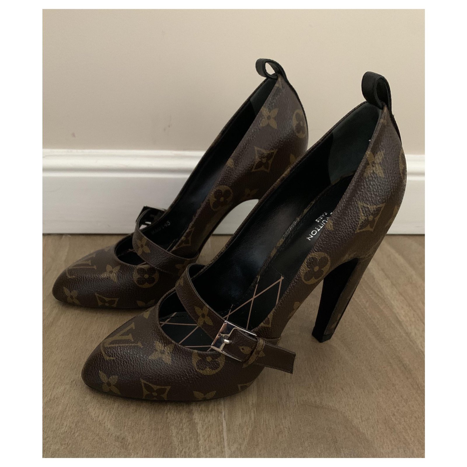 Louis Vuitton Heels Shoes Canvas 39 Brown Size 8 - $385 (43% Off Retail) -  From Heather