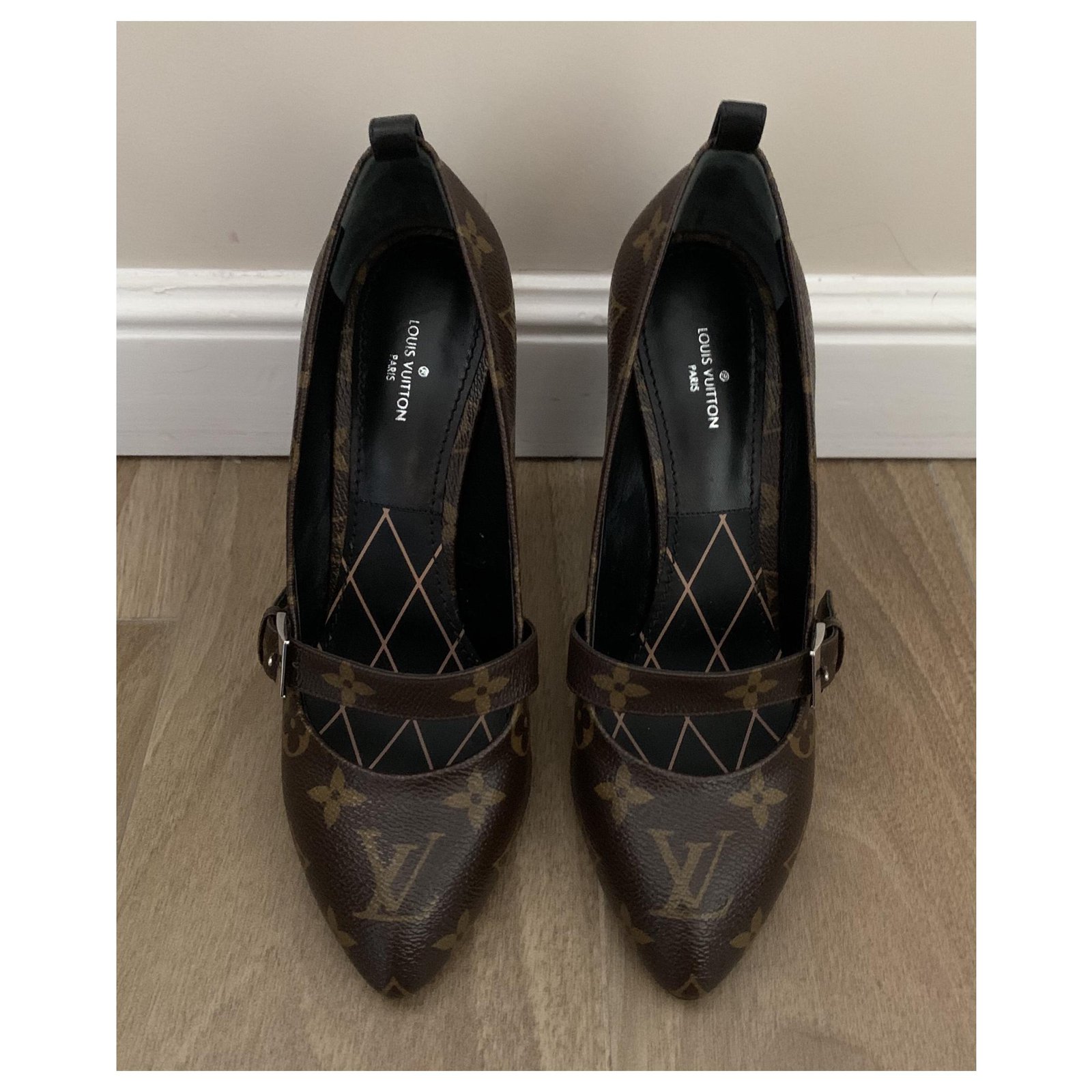 Louis Vuitton Heels Shoes Canvas 39 Brown Size 8 - $385 (43% Off