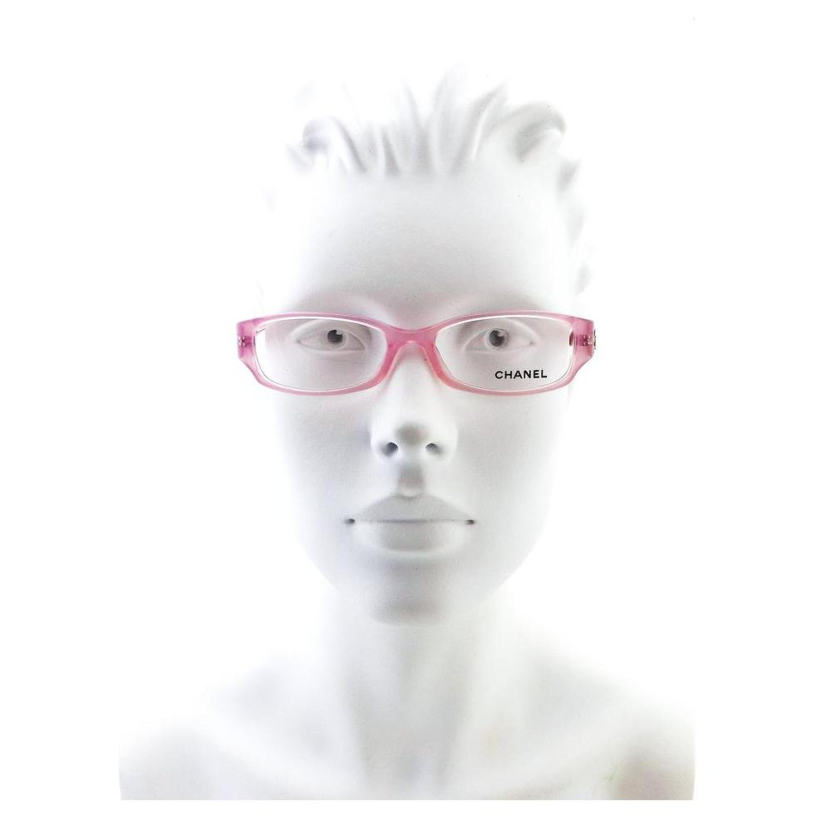Chanel Camelia Eye Glasses Frames Pink Plastic ref.247018 - Joli Closet
