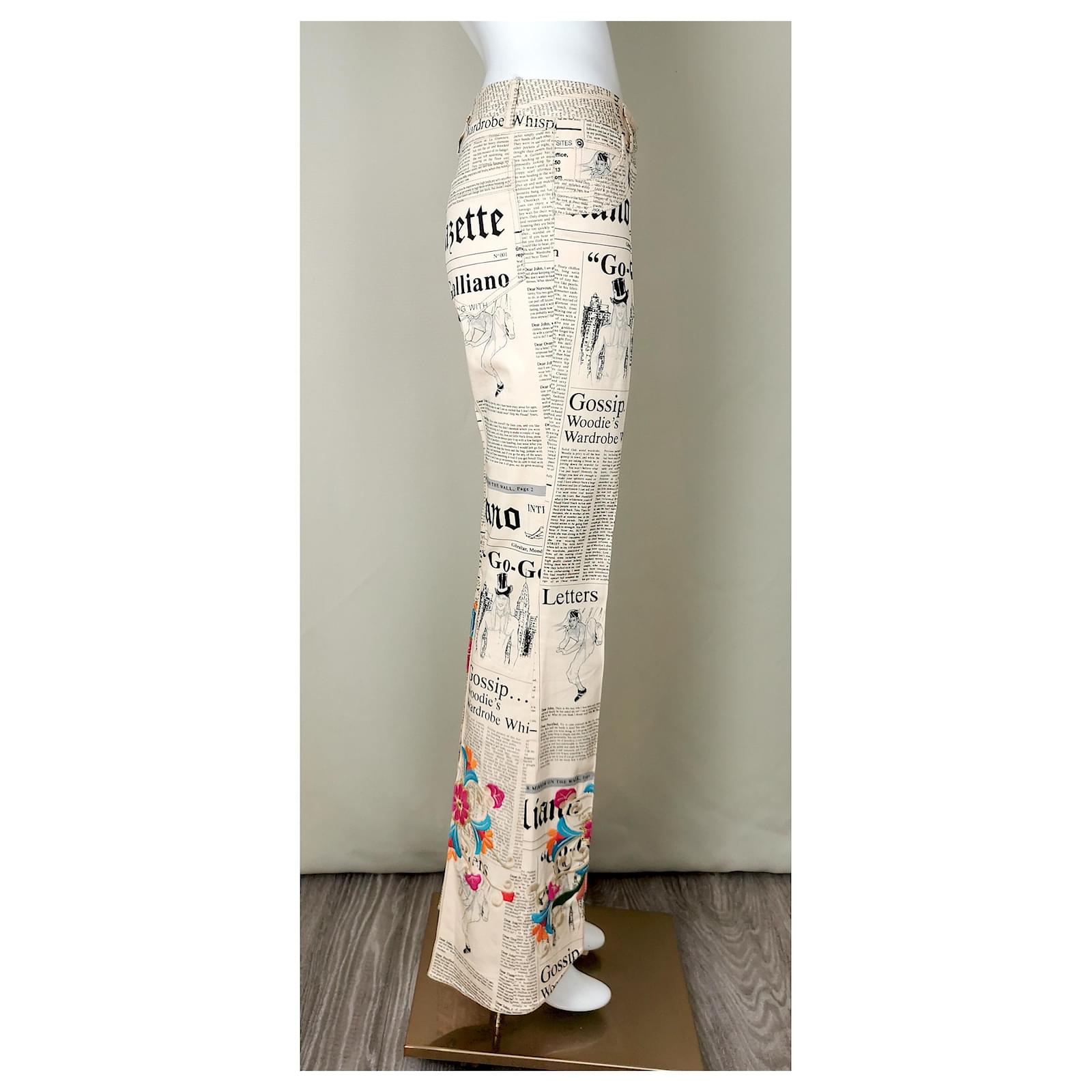 パンツ JOHN GALLIANO/Knit Print Pattern Pants JOHN GALLIANO/Knit Print Pattern Pants