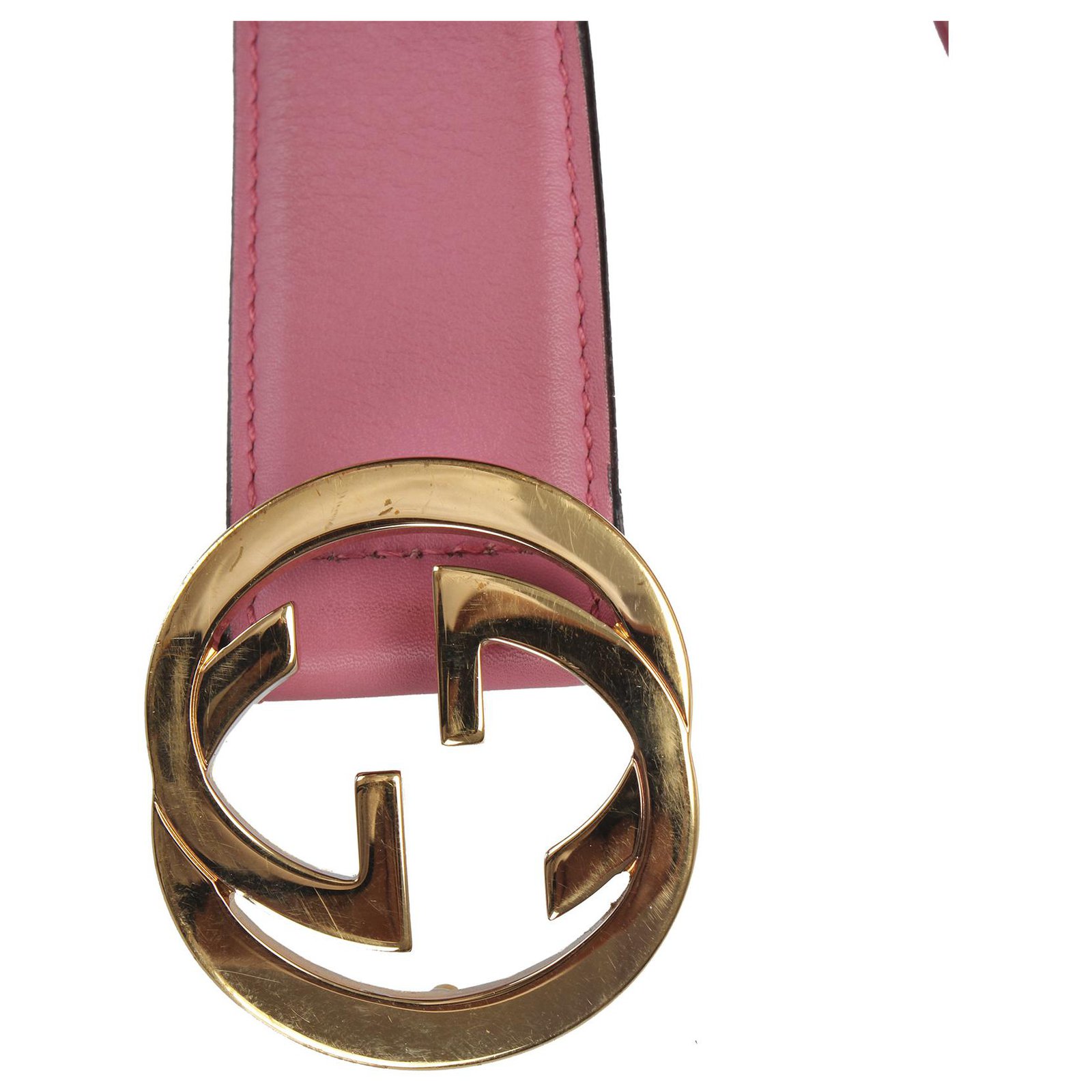 Gucci Pink GG Leather Belt Pony-style calfskin ref.247492 - Joli Closet