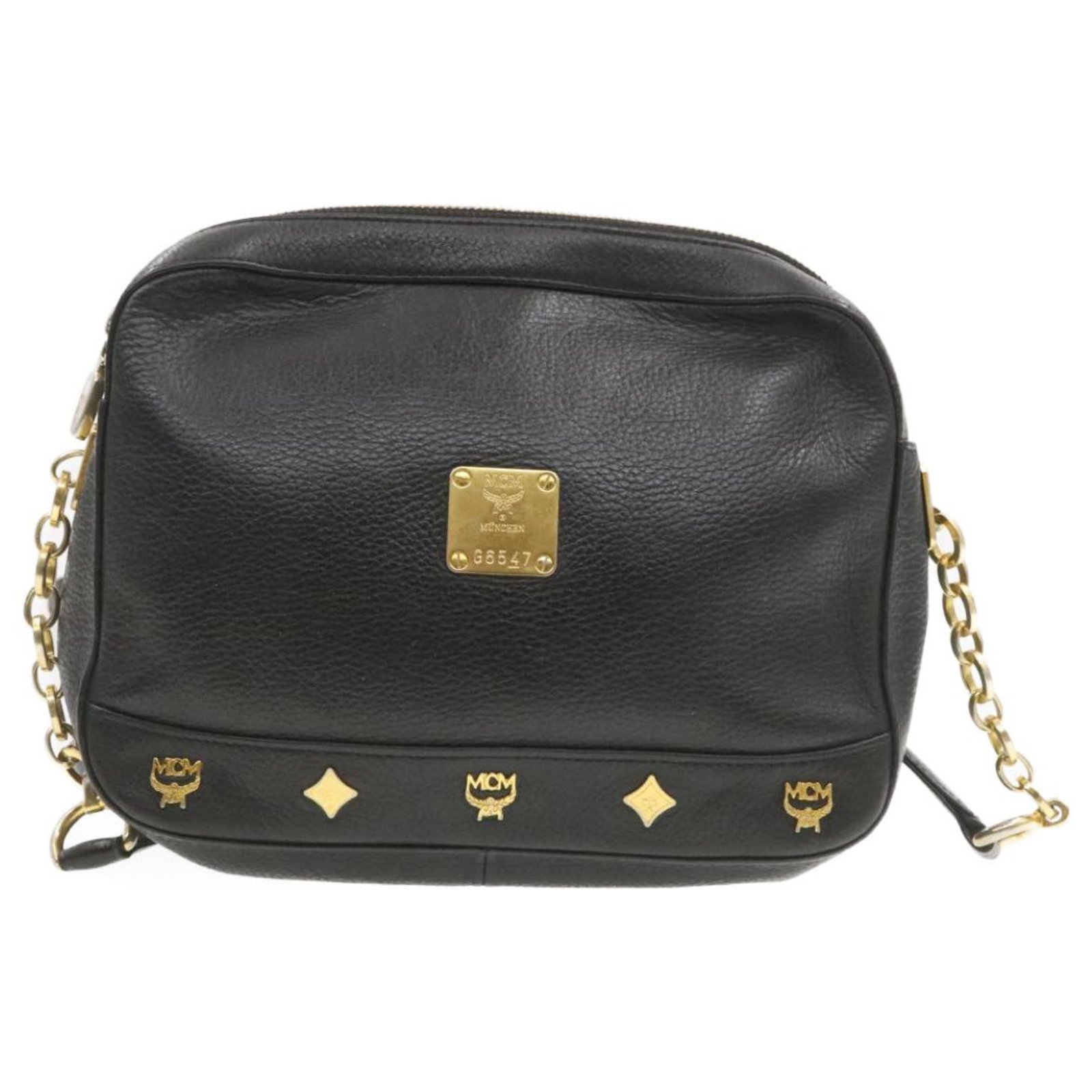 MCM Shoulder Bag Black Leather ref.247890 - Joli Closet
