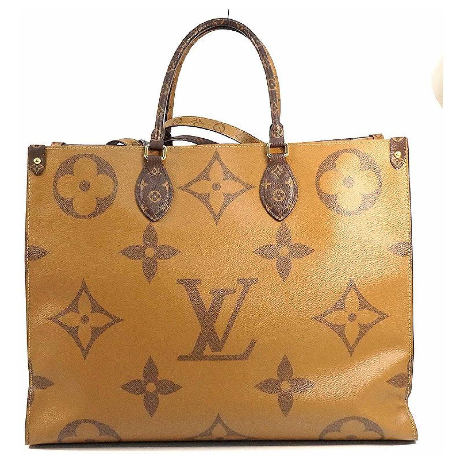 LOUIS VUITTON Onthego GM Womens tote bag M44576 brown x beige ref