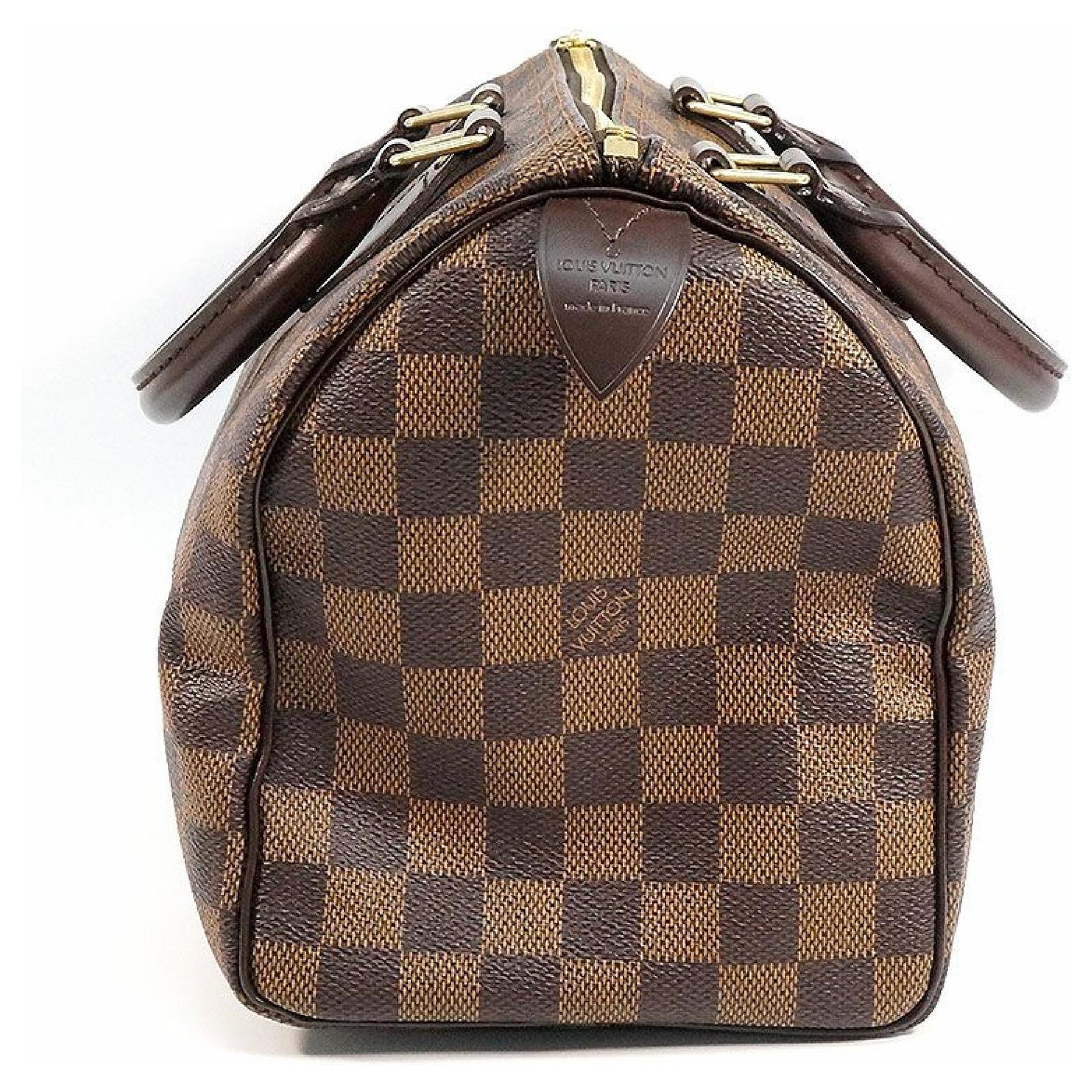 Louis Vuitton Speedy 25 Womens handbag N41532 damier ebene Cloth ref.248388  - Joli Closet