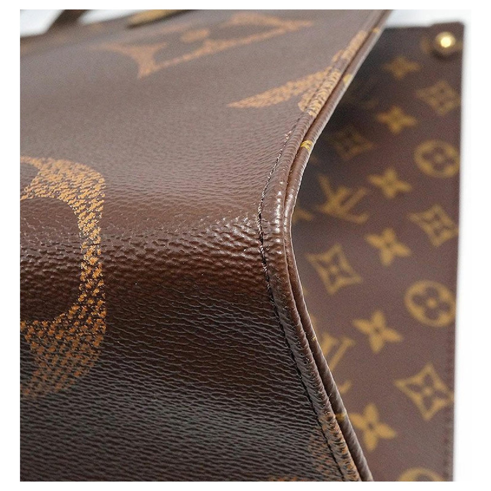 Louis Vuitton OnTheGo GM Tote Brown Canvas Monogram Women Bag Handbag  M44576 JP2