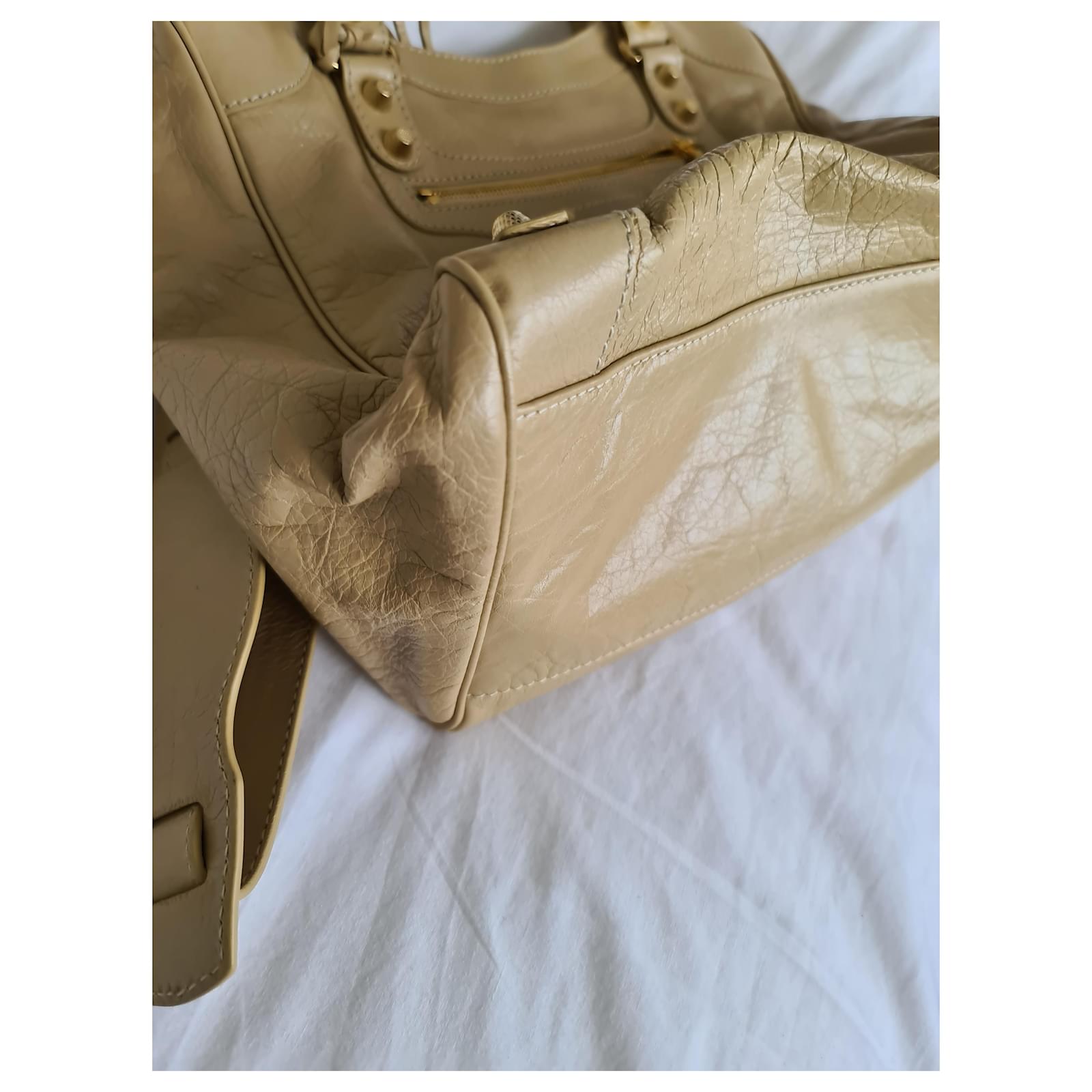 balenciaga city gold hardware