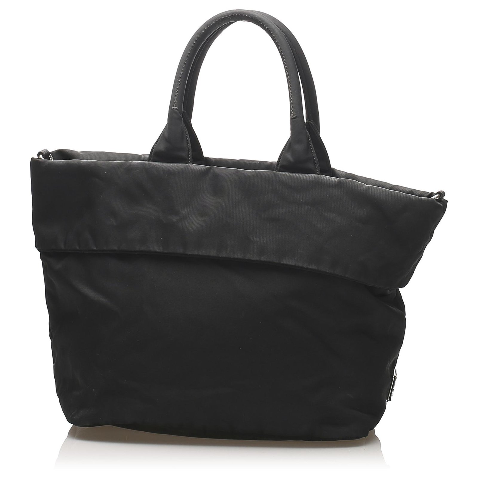 Prada Black Tessuto Satchel Nylon Cloth ref.249466 - Joli Closet