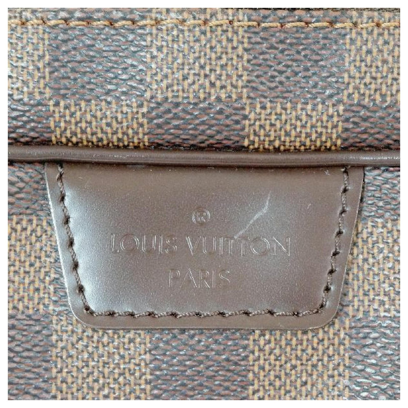 LOUIS VUITTON Rivington PM Womens shoulder bag N41157 Monogram ebene Cloth  ref.249651 - Joli Closet
