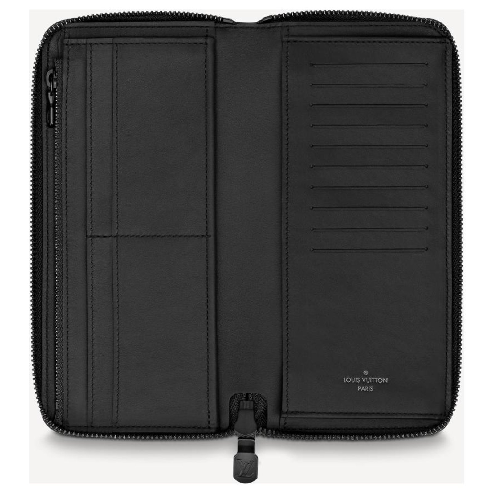 Louis Vuitton LV zippy wallet vertical Black Leather ref.249699 - Joli  Closet