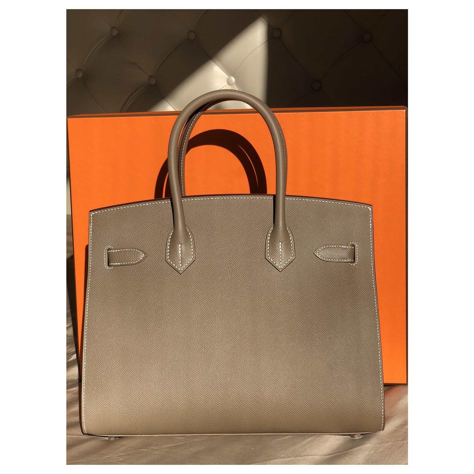 The coveted Etoupe Birkin Sellier 30 is back in stock! 🤩 We have