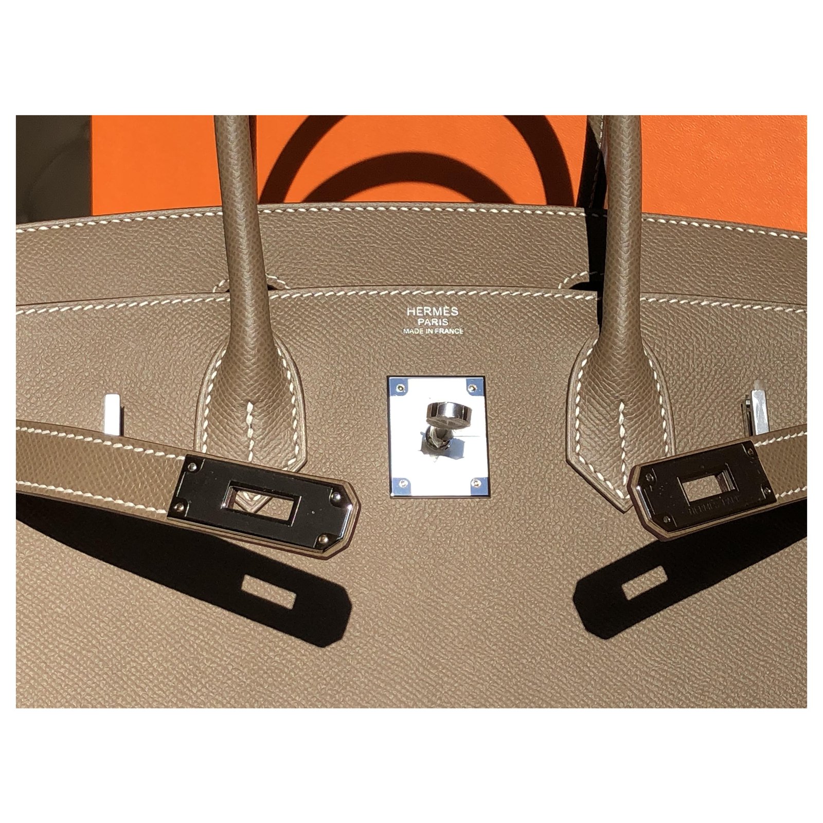 Hermès Birkin Sellier 30 etoupe Leather ref.249892 - Joli Closet