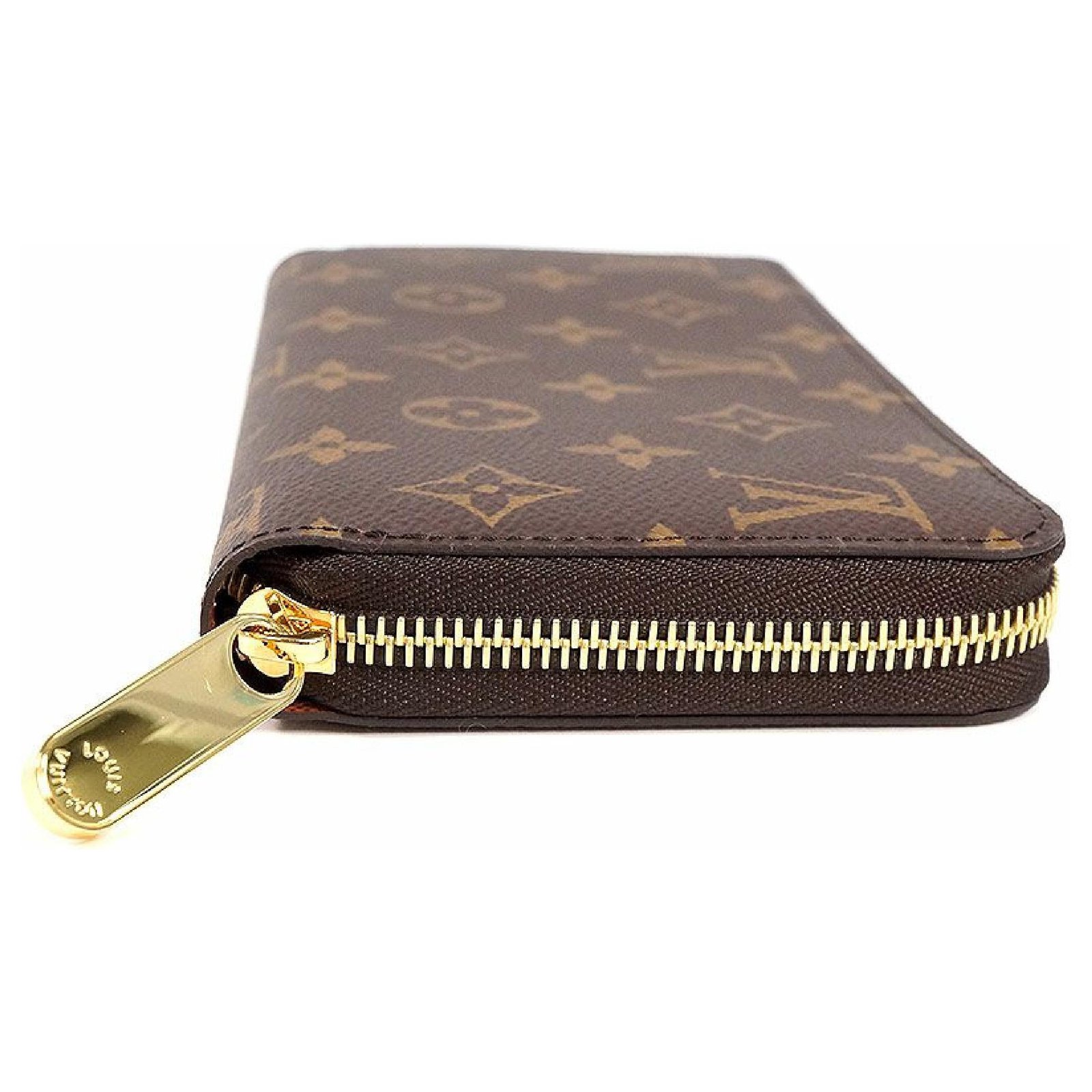 Louis Vuitton Zippy Wallet unisex long wallet M42616 Brown Cloth