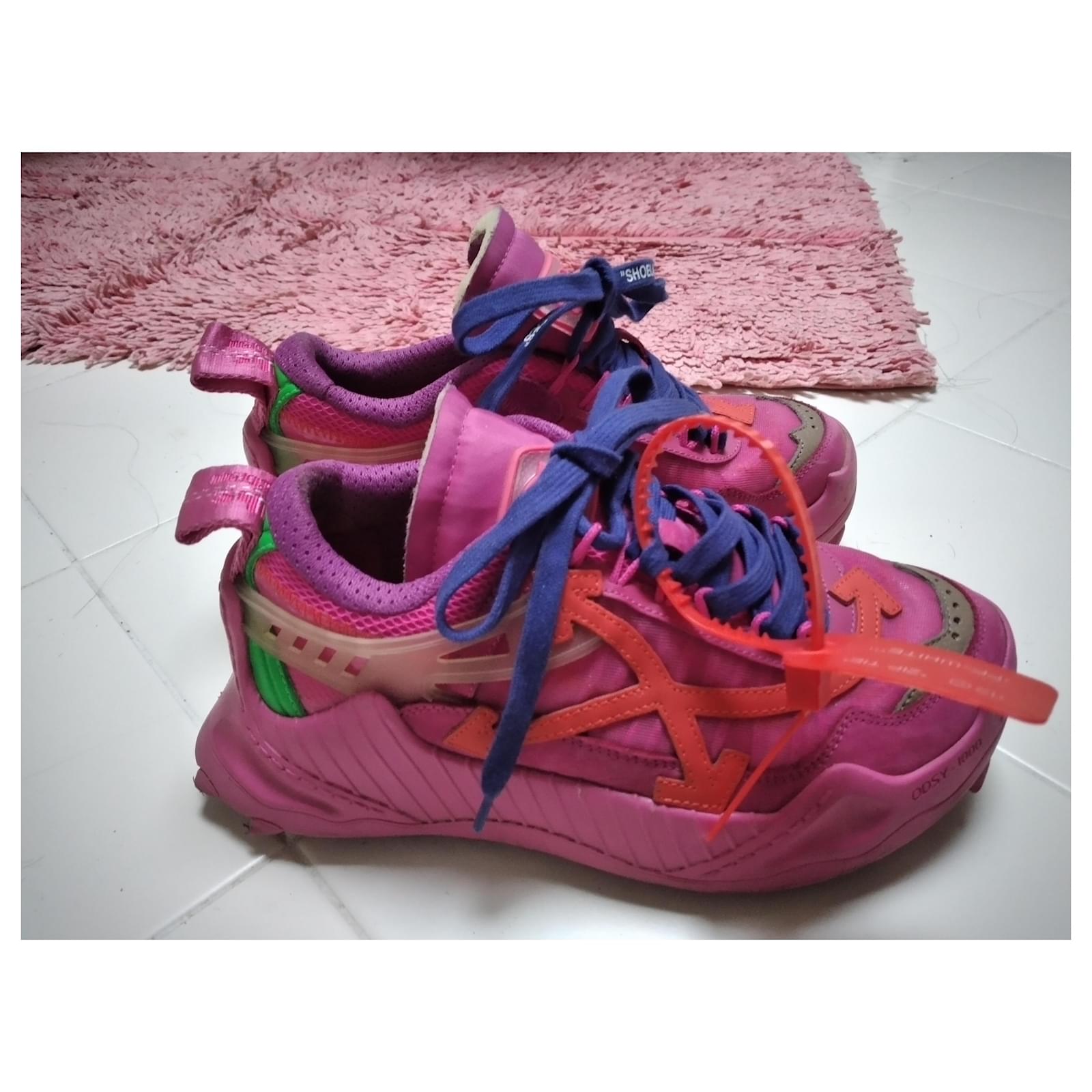 Off White Odsy-1000 sneakers in fuchsia 