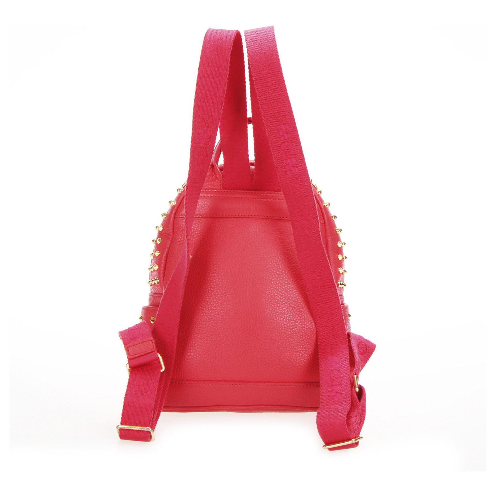 Stark Special Studded Leather Backpack Red