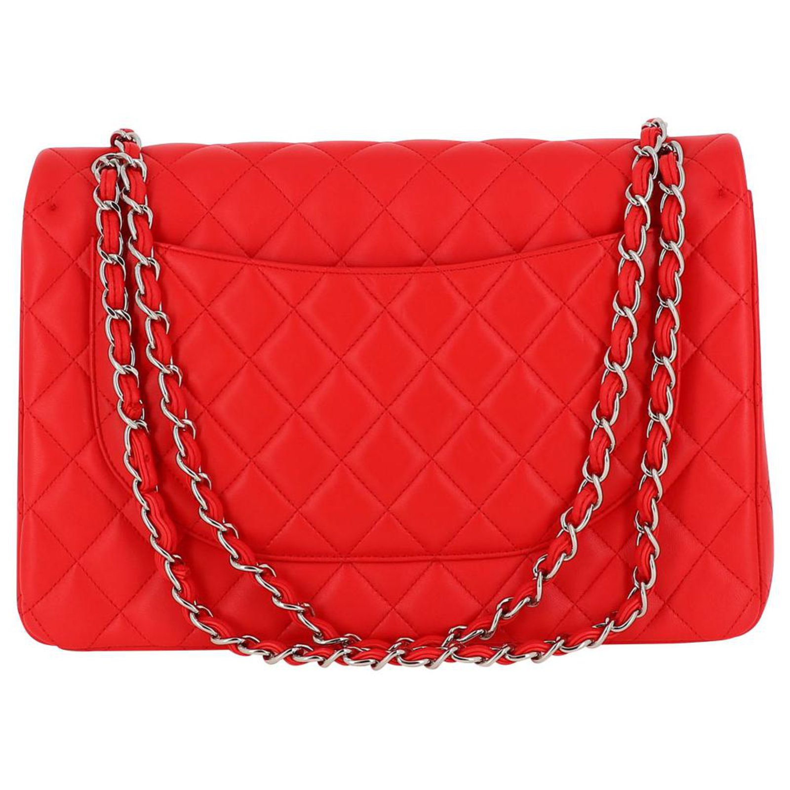 Chanel Jumbo Red Pony-style calfskin ref.250976 - Joli Closet